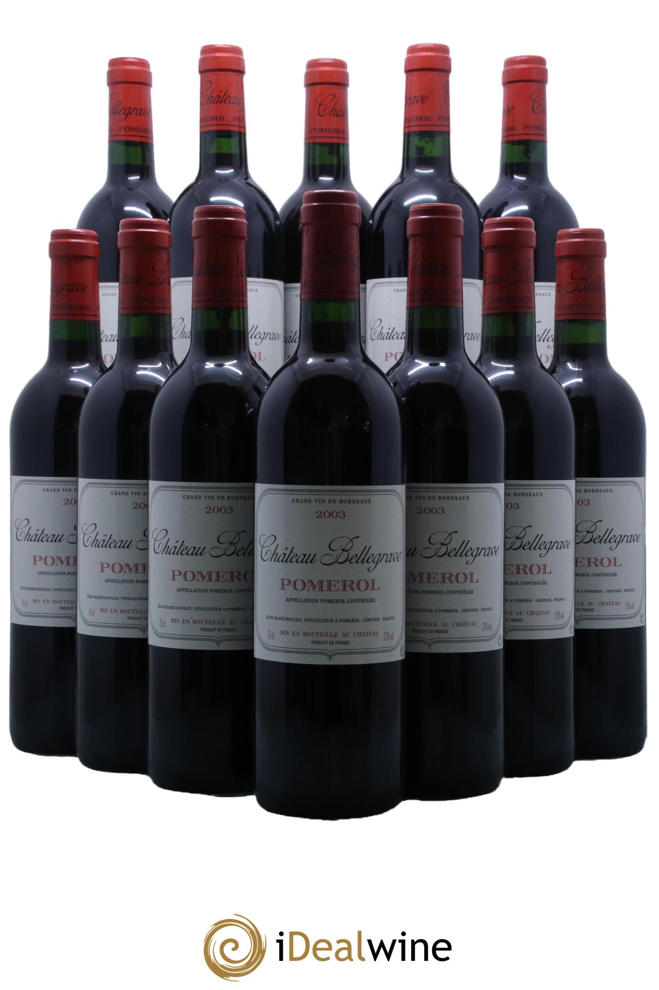 Château Bellegrave 2003 - Lot de 12 bouteilles - 0