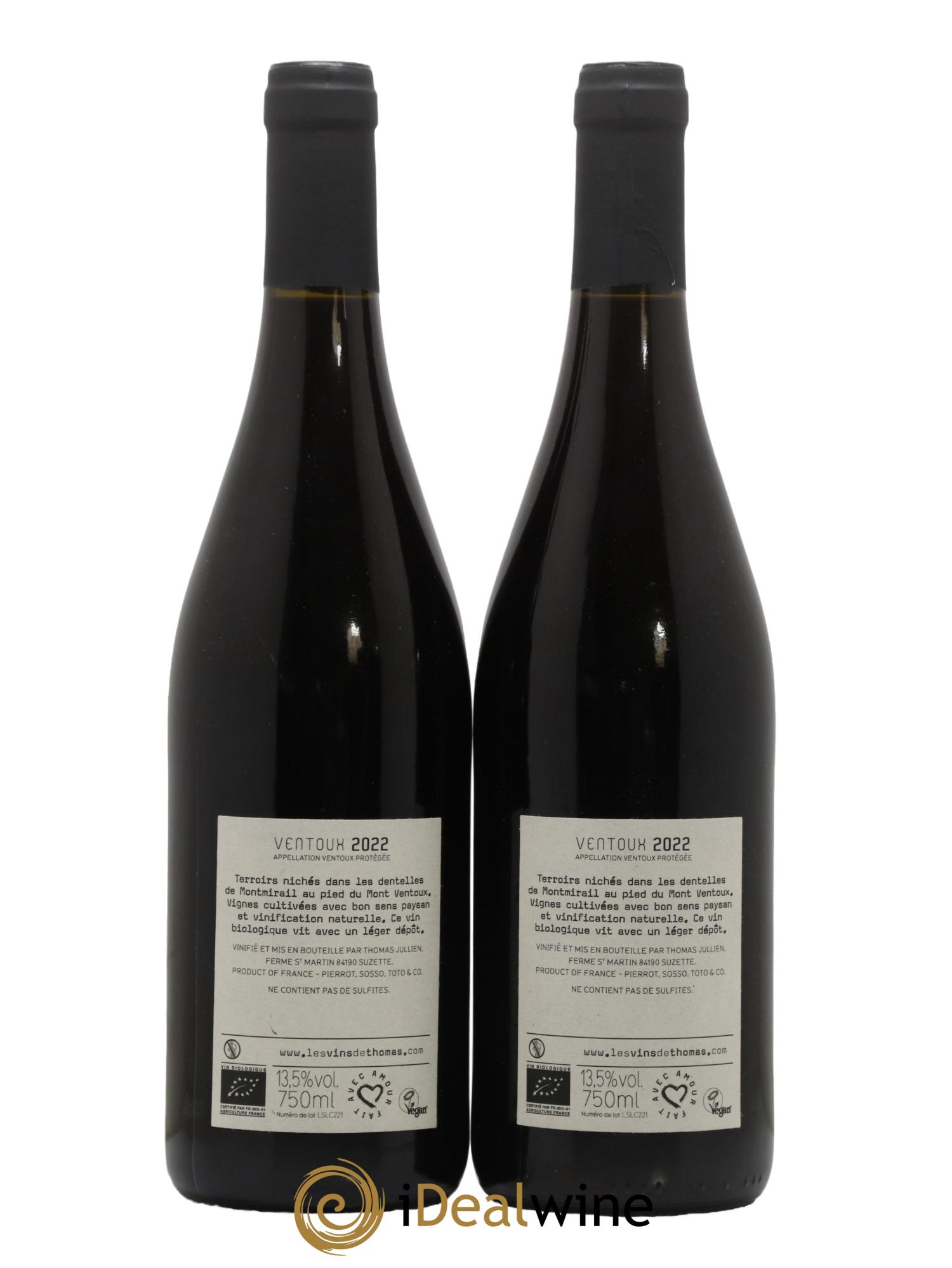 Ventoux (Côtes du Ventoux) Sur le Caillou Les Vins de Thomas 2022 - Posten von 2 Flaschen - 1