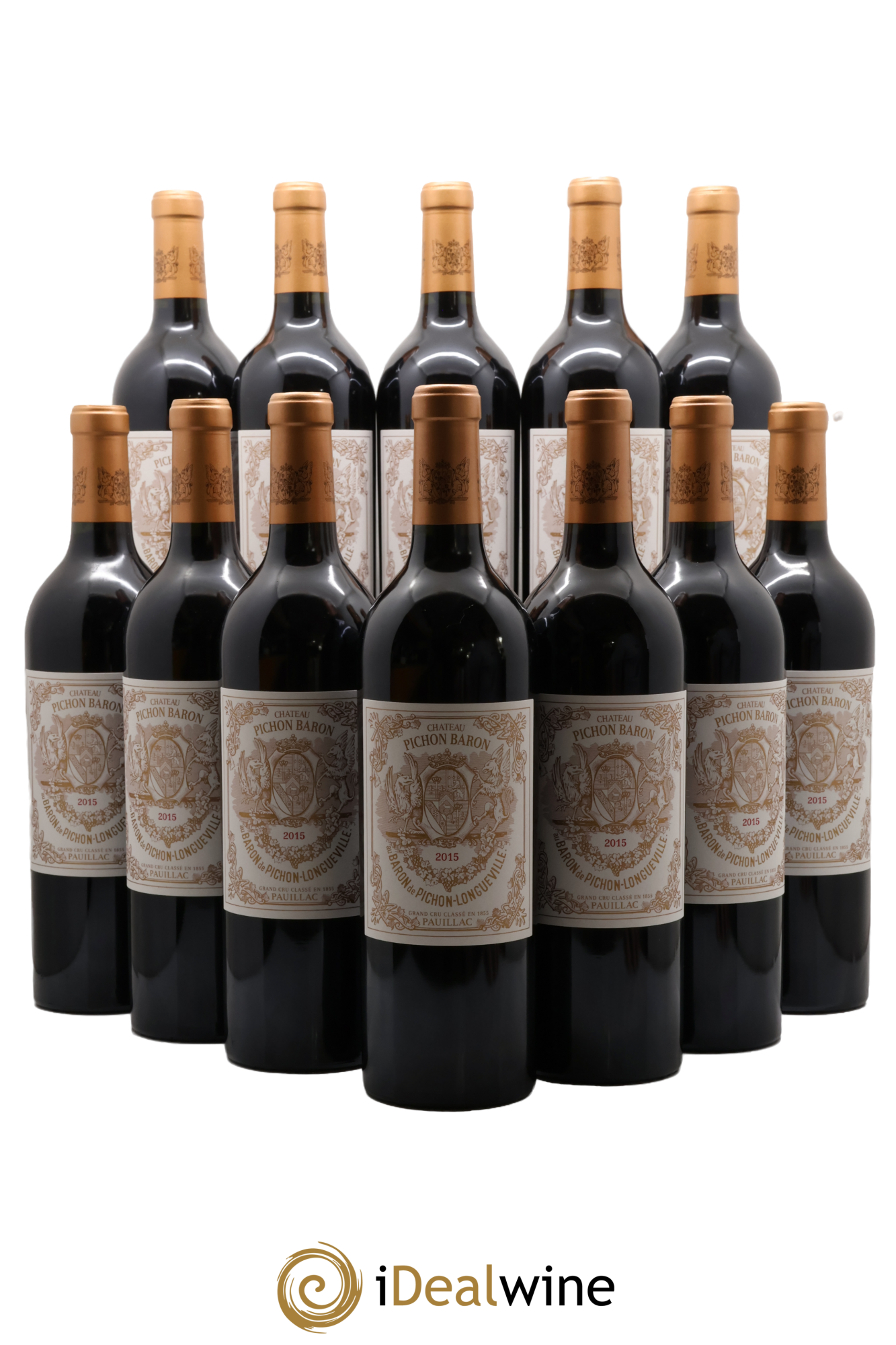Pichon Longueville Baron 2ème Grand Cru Classé 2015 - Posten von 12 Flaschen - 0