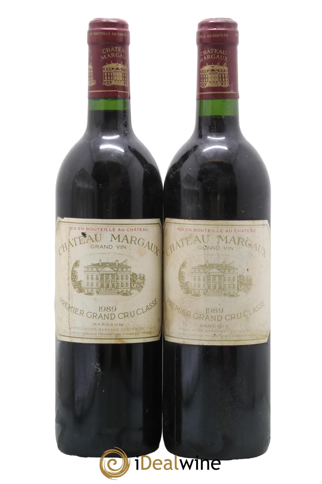 Château Margaux 1er Grand Cru Classé 1989 - Lot de 2 bouteilles - 0