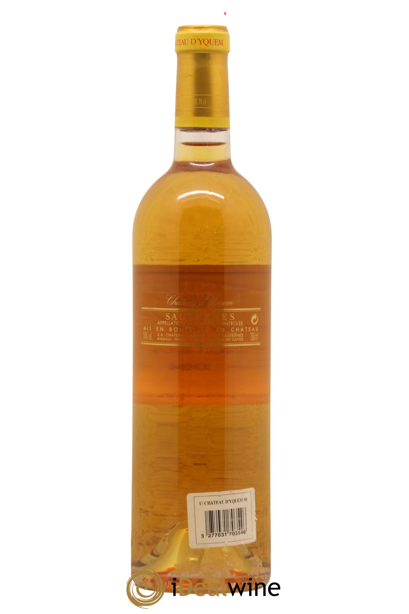 Château d' Yquem 1er Cru Classé Supérieur 2004 - Lotto di 1 bottiglia - 1