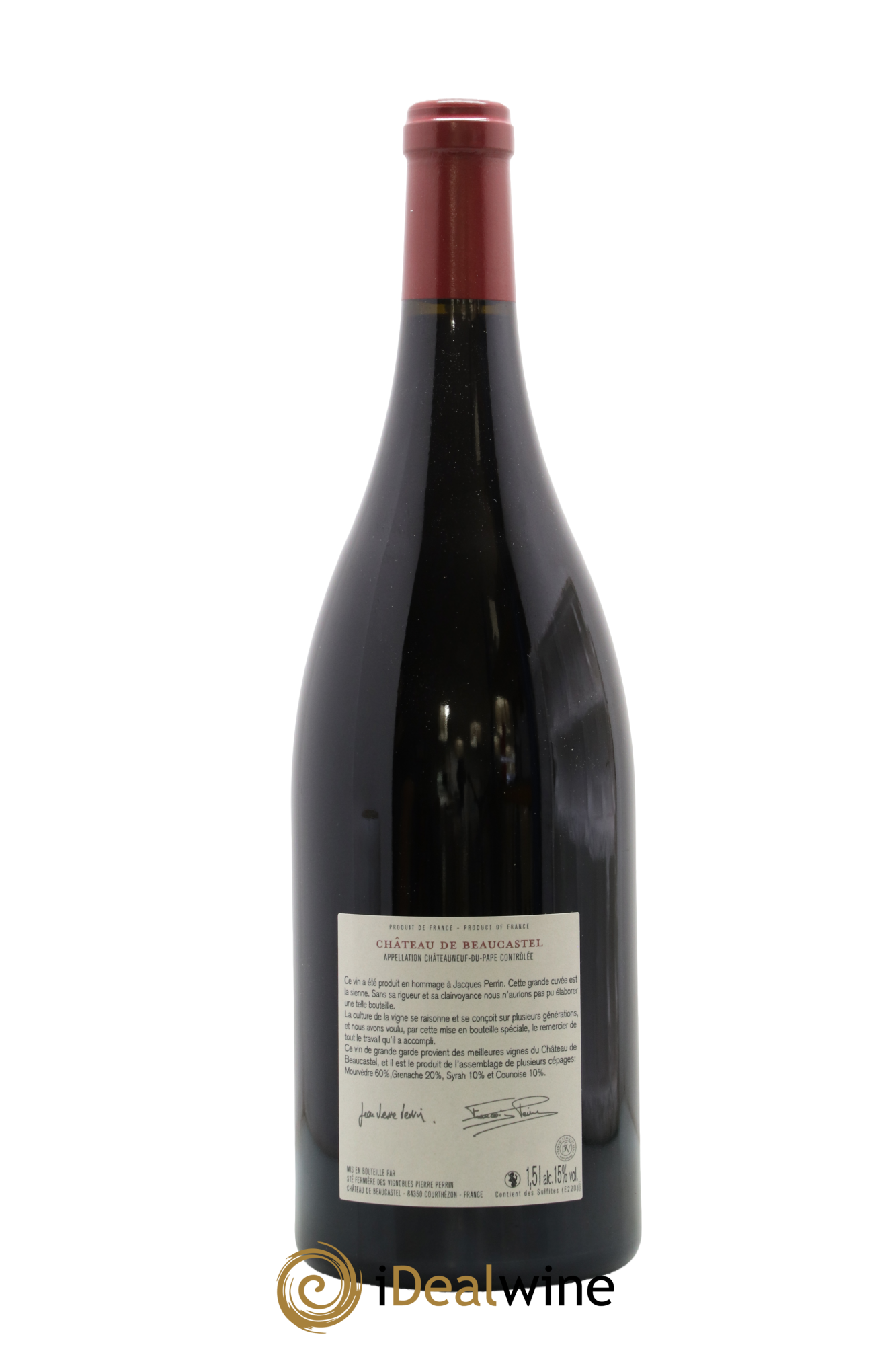 Châteauneuf-du-Pape Château de Beaucastel Hommage à Jacques Perrin Famille Perrin 2010 - Lot de 1 magnum - 1