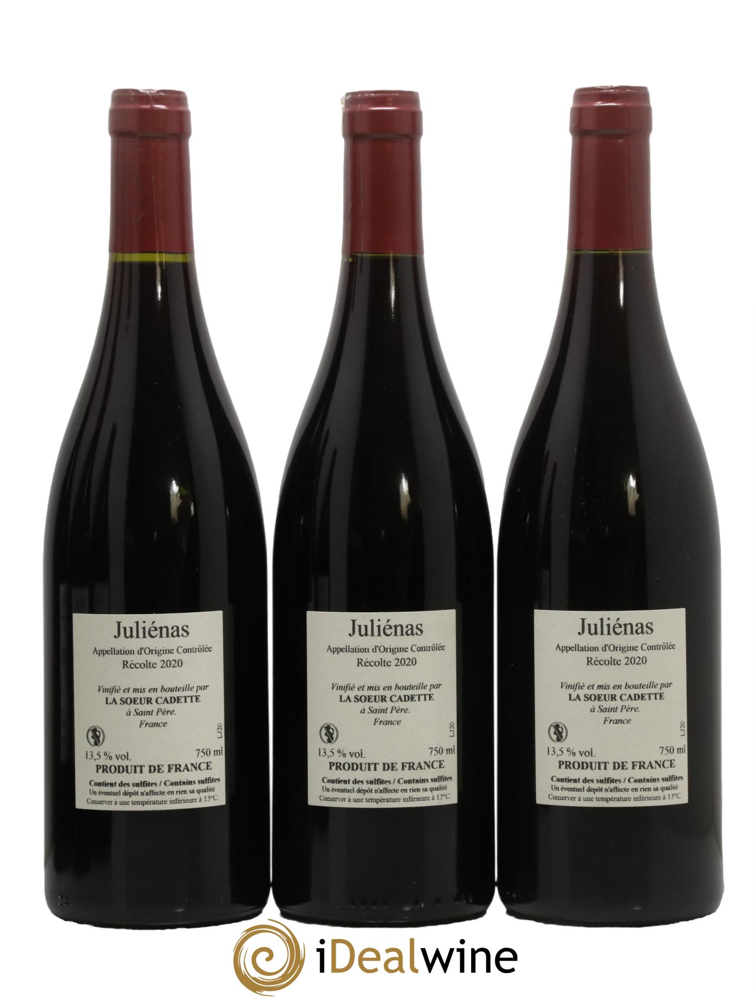 Juliénas La Soeur Cadette 2020 - Lot de 3 bouteilles - 1