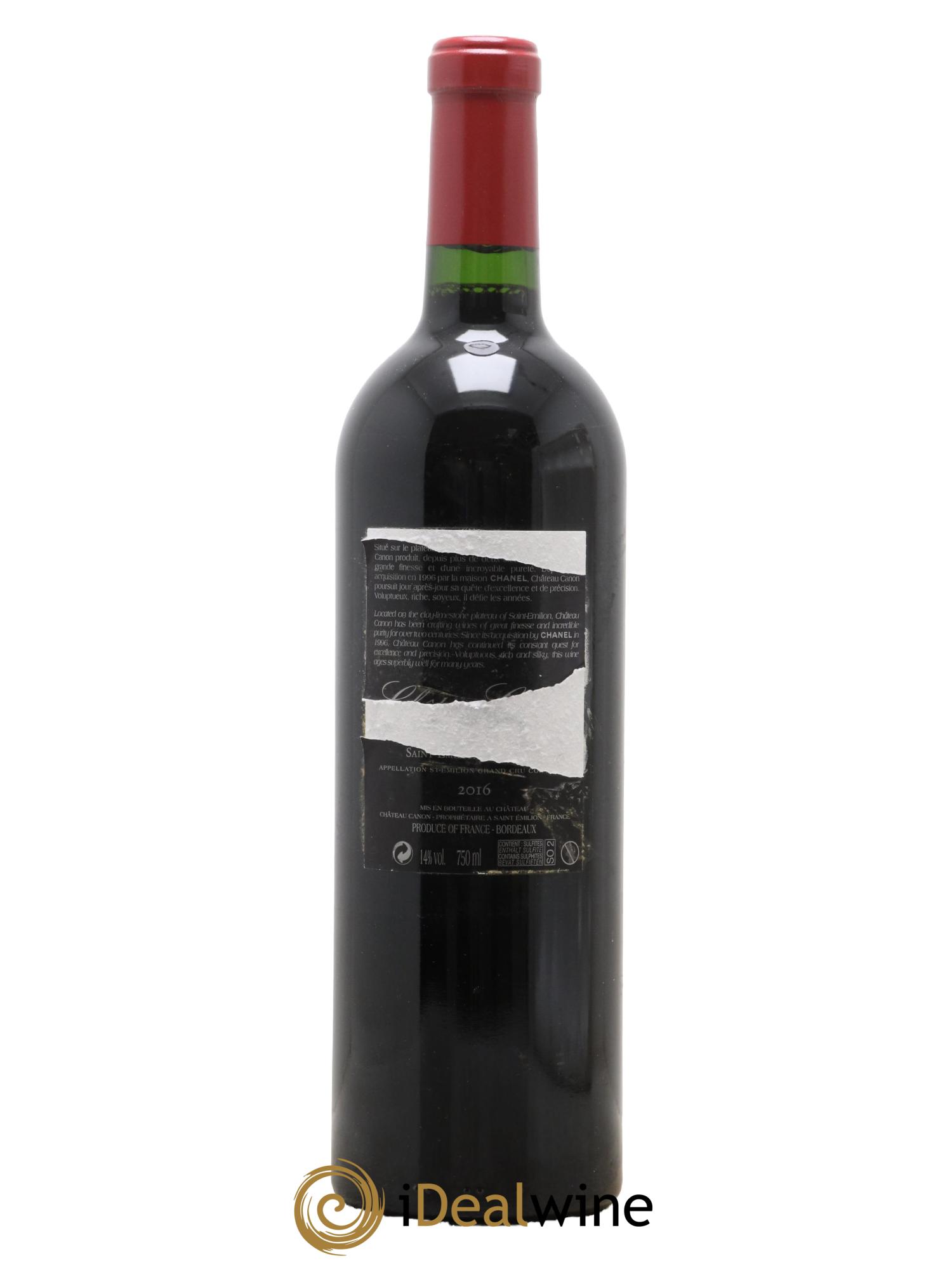 Château Canon 1er Grand Cru Classé B 2016 - Lot of 1 bottle - 1