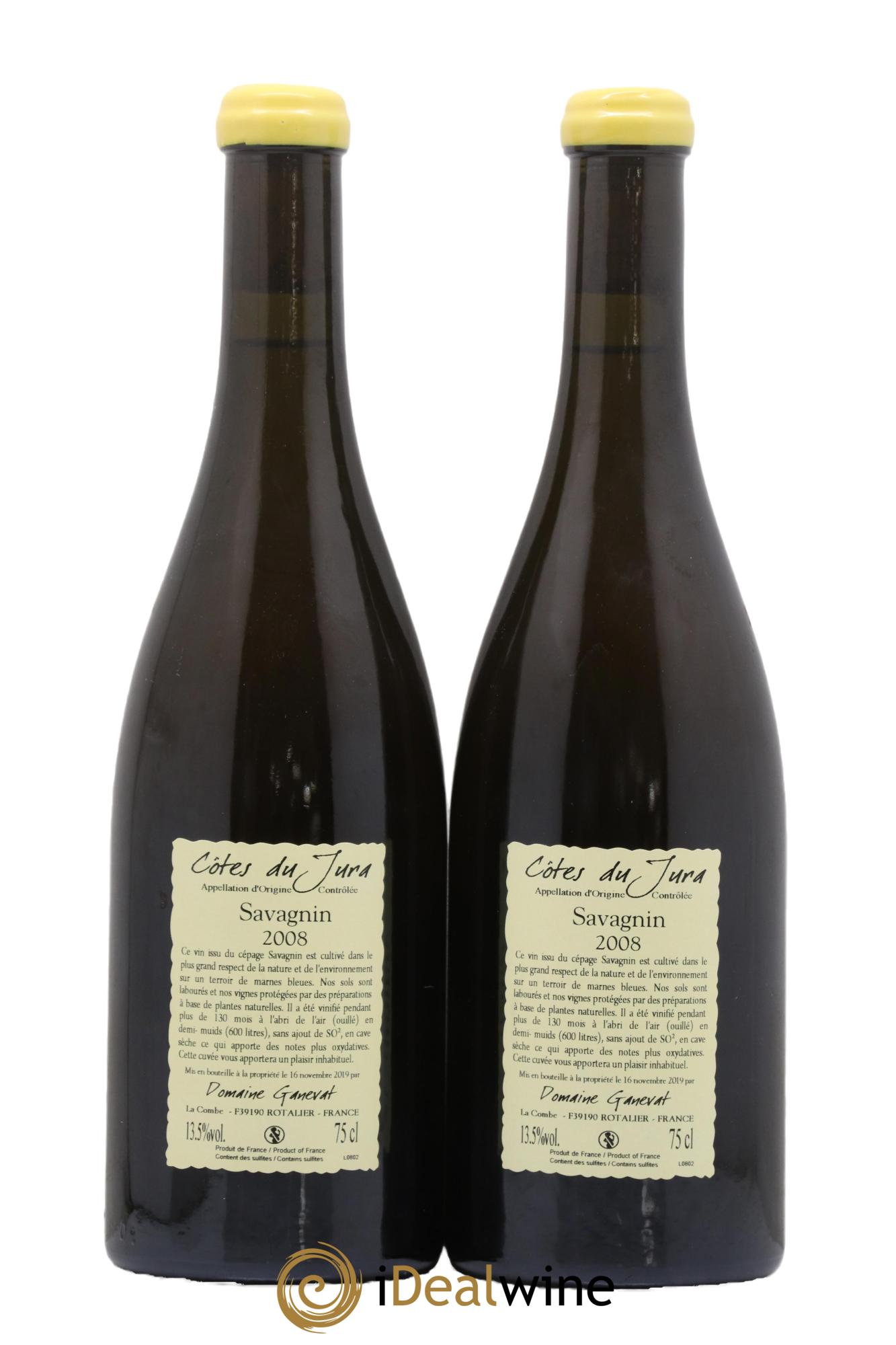 Côtes du Jura Les Vignes de mon Père Jean-François Ganevat (Domaine) 2008 - Lot de 2 bouteilles - 1