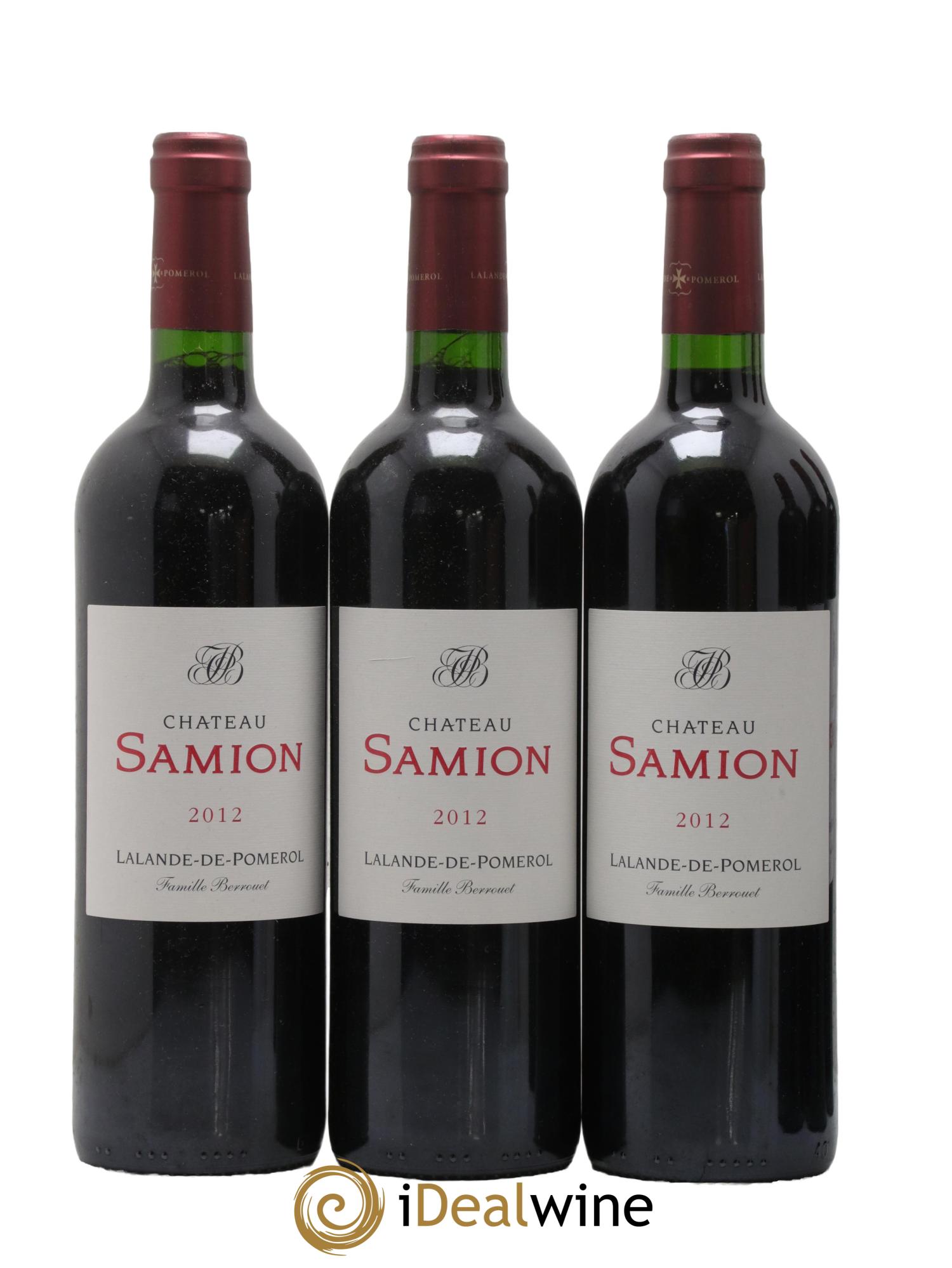 Château Samion 2012 - Lot of 3 bottles - 0