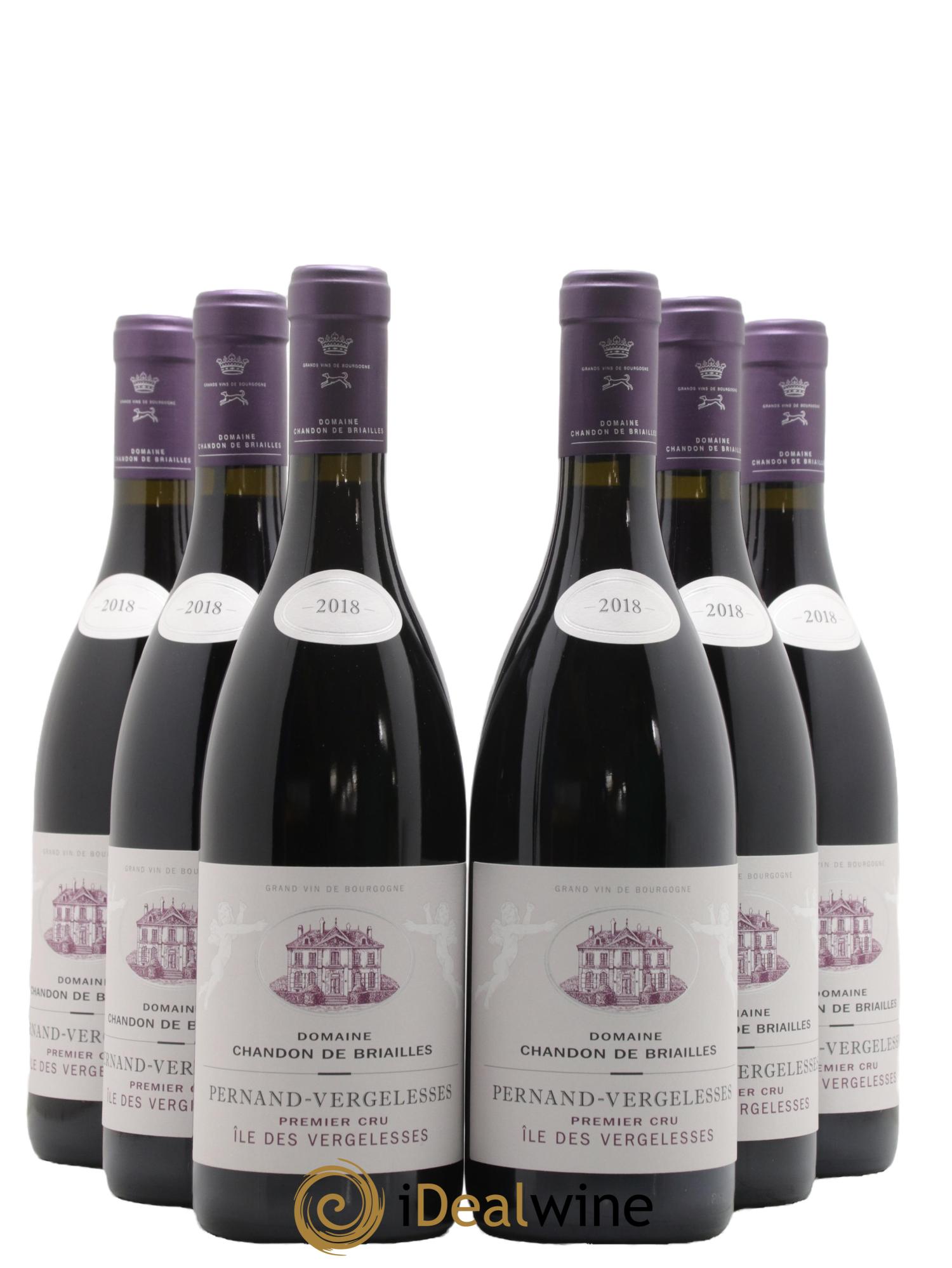 Pernand-Vergelesses 1er Cru Ile des Vergelesses Chandon de Briailles 2018 - Lot de 6 bouteilles - 0