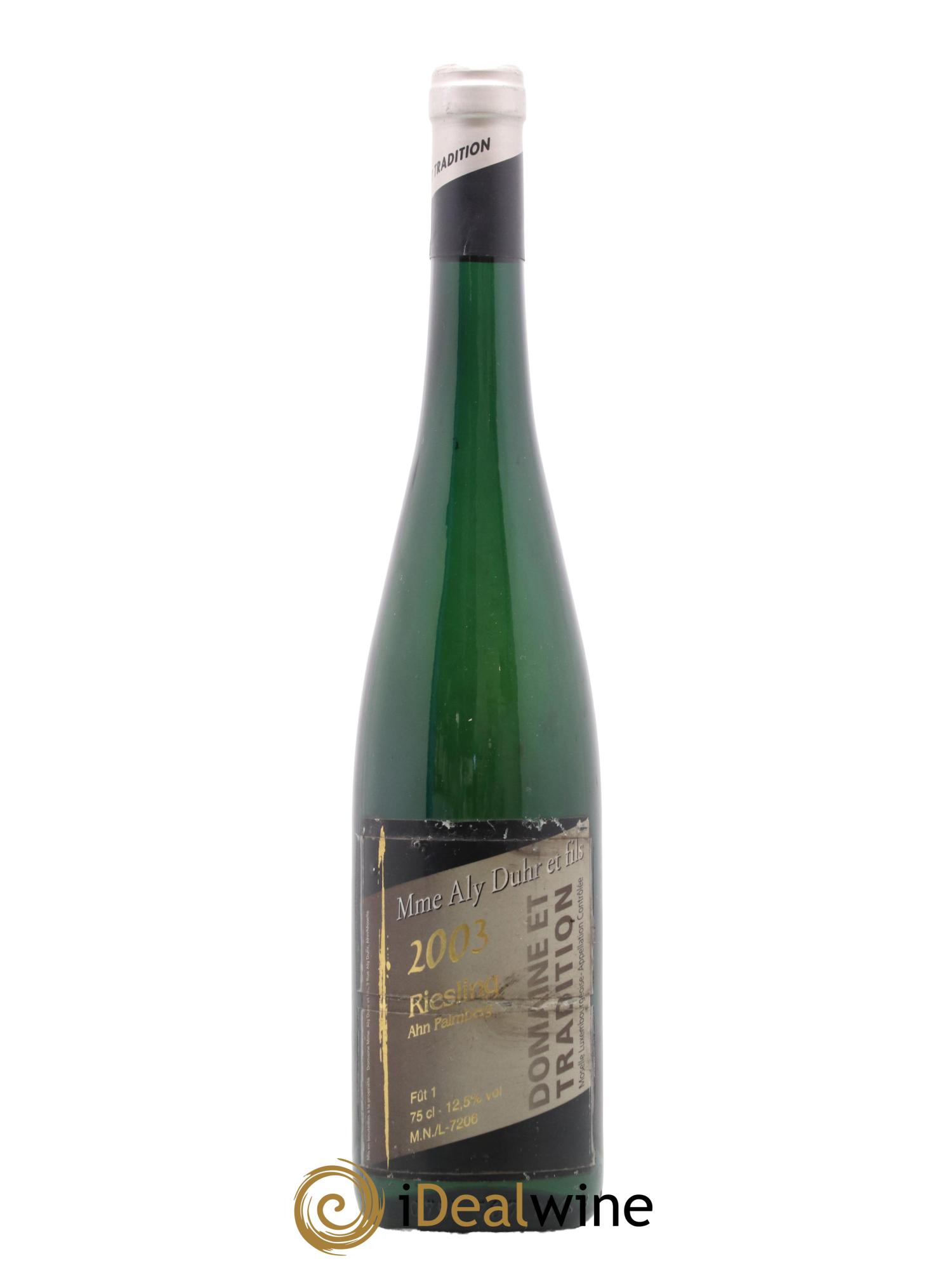 Vins Etrangers Riesling Ahn Palmberg Fut 1 Mme Aly Duhr 2003 - Lotto di 1 bottiglia - 0