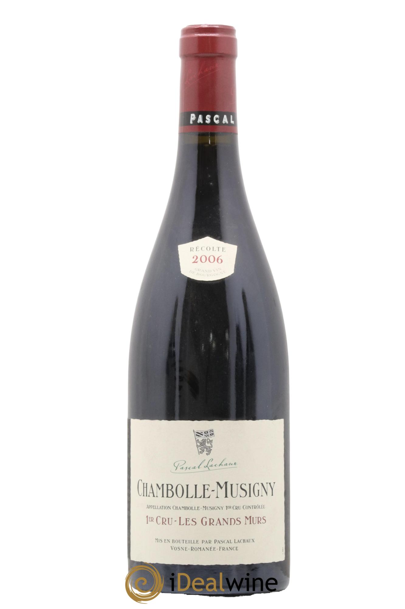 Chambolle-Musigny 1er Cru Les Grands Murs Pascal Lachaux 2006 - Lot de 1 bouteille - 0