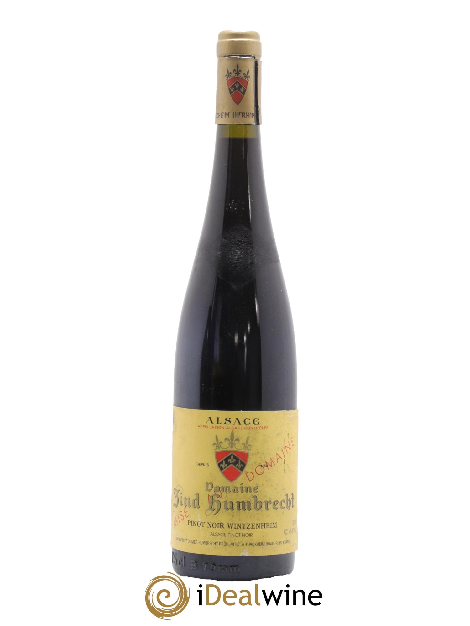 Alsace Pinot Noir Wintzenheim Domaine Zind-Humbrecht 1999 - Posten von 1 Flasche - 0