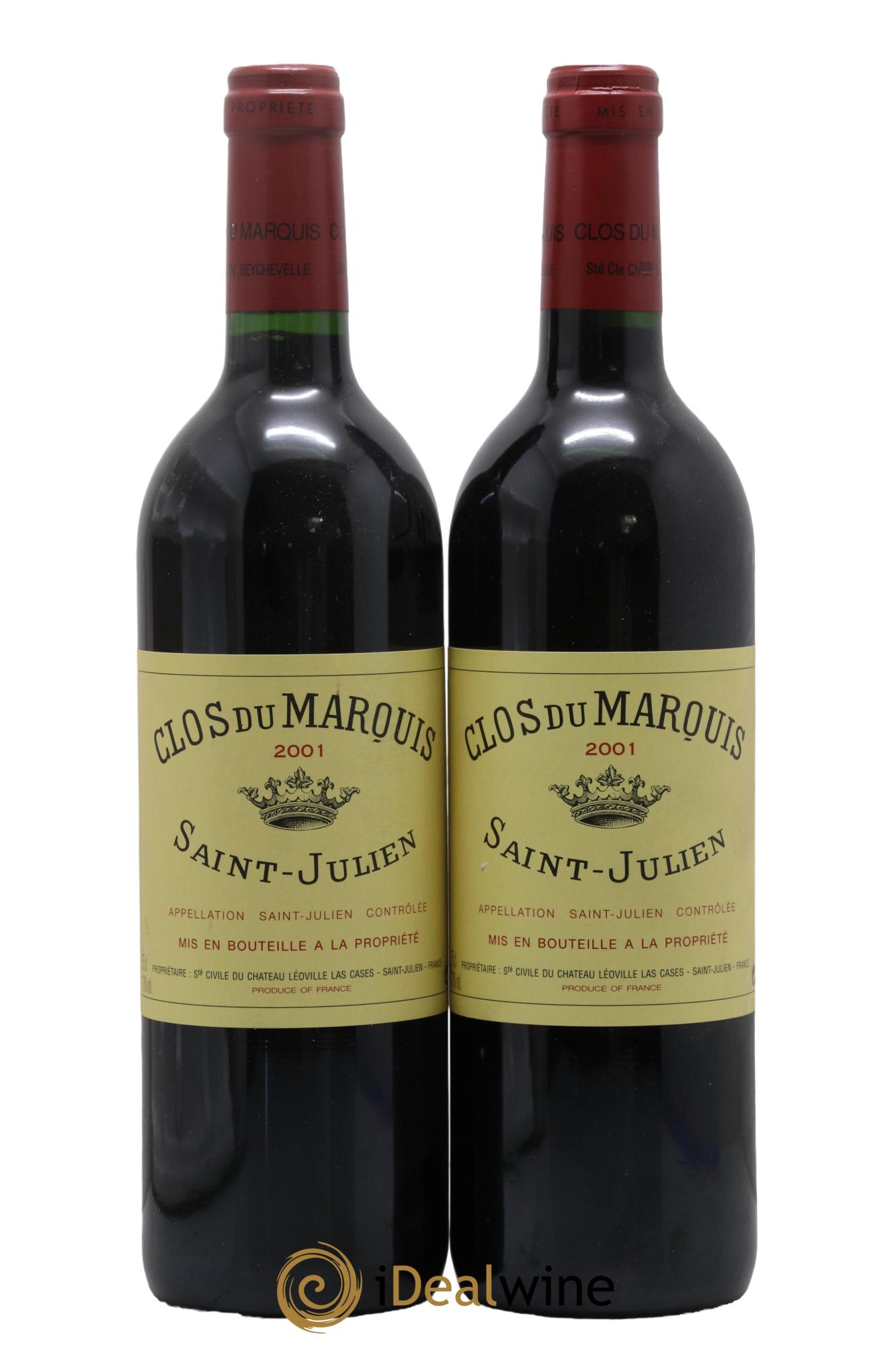 Clos du Marquis 2001 - Lot de 2 bouteilles - 0