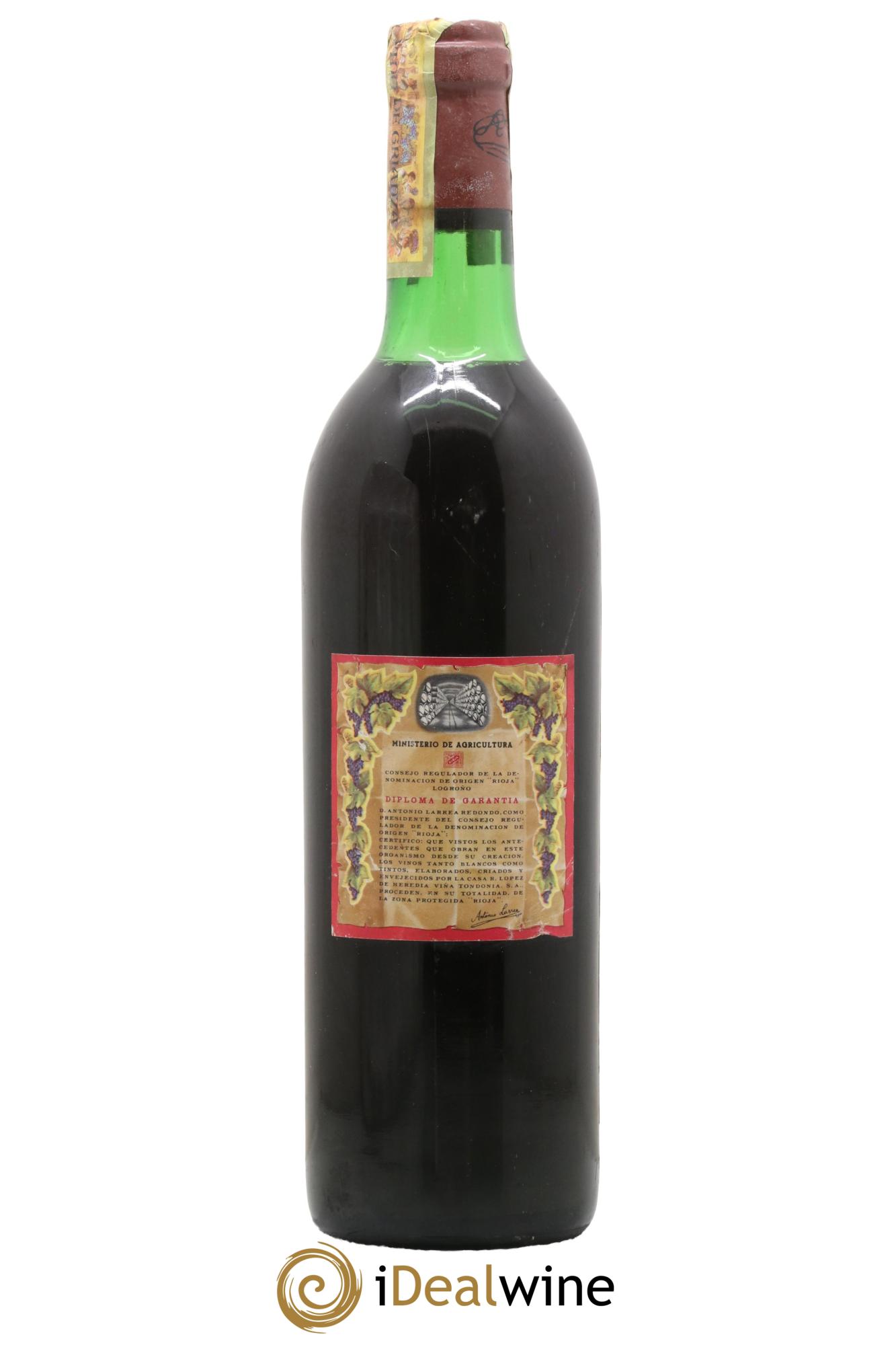 Rioja DOCA Reserva Vina Tondonia R. Lopez de Heredia 1964 - Lot of 1 bottle - 1