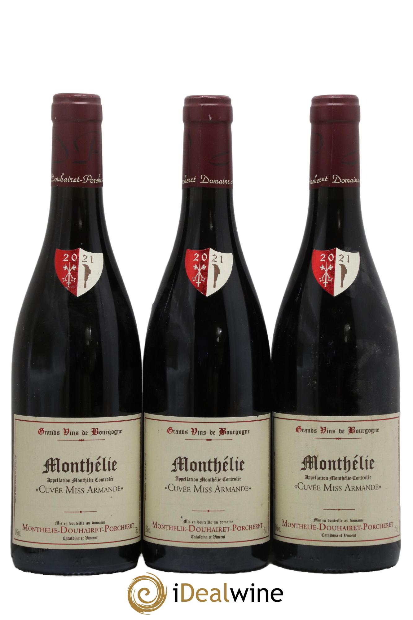 Monthélie Cuvée Miss Armande Douhairet-Porcheret 2021 - Lot de 3 bouteilles - 0