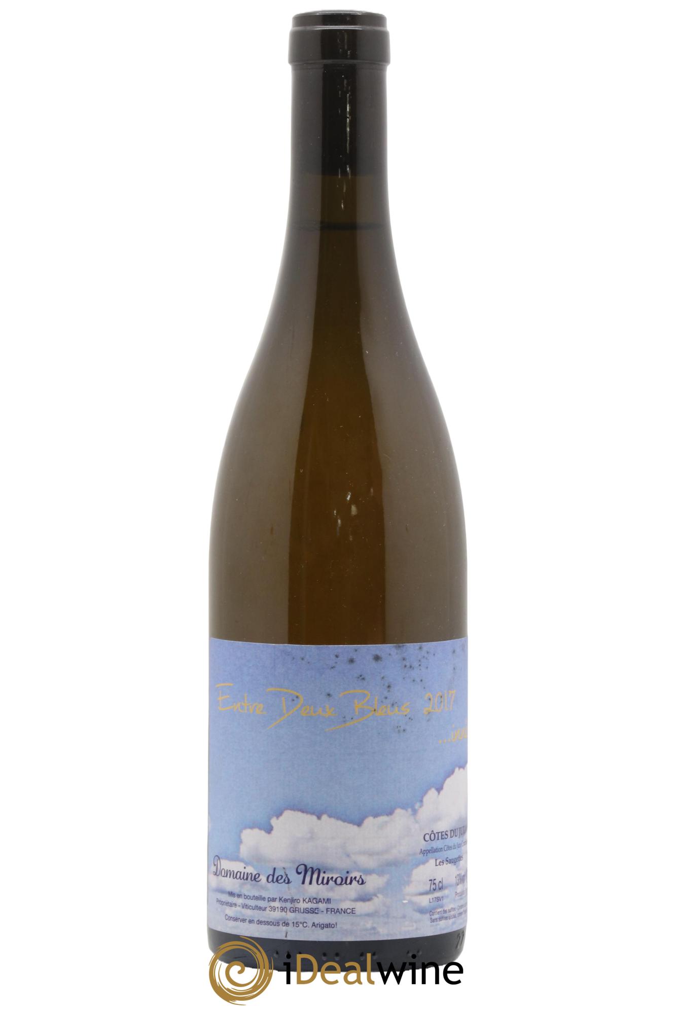 Côtes du Jura Entre Deux Bleus...inné Les Saugettes Kenjiro Kagami - Domaine des Miroirs 2017 - Lotto di 1 bottiglia - 0