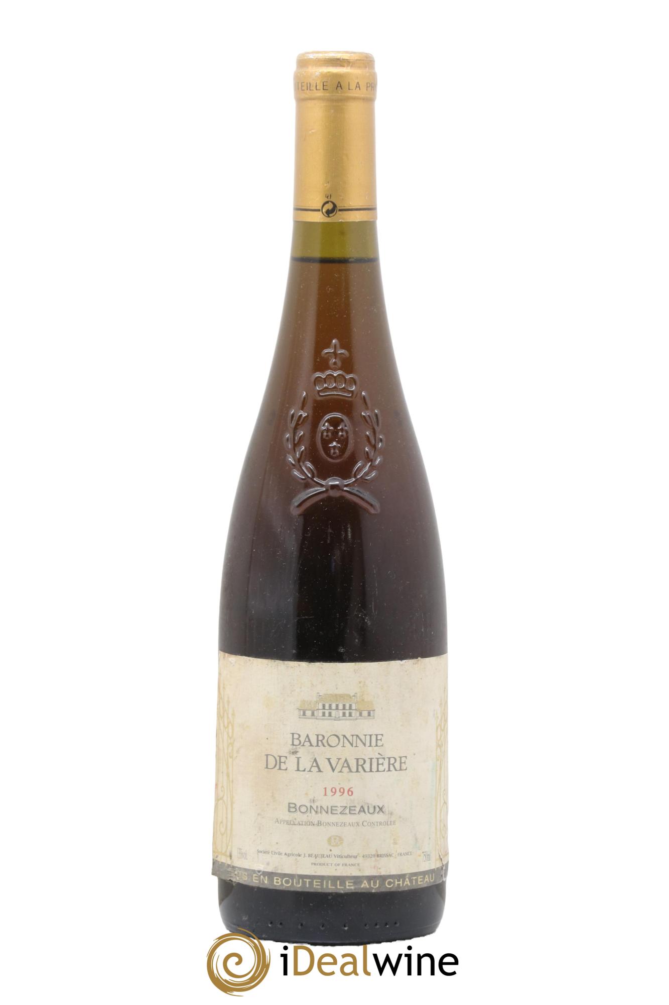 Bonnezeaux Château La Varière Baronne de la Varière 1996 - Lot de 1 bouteille - 0