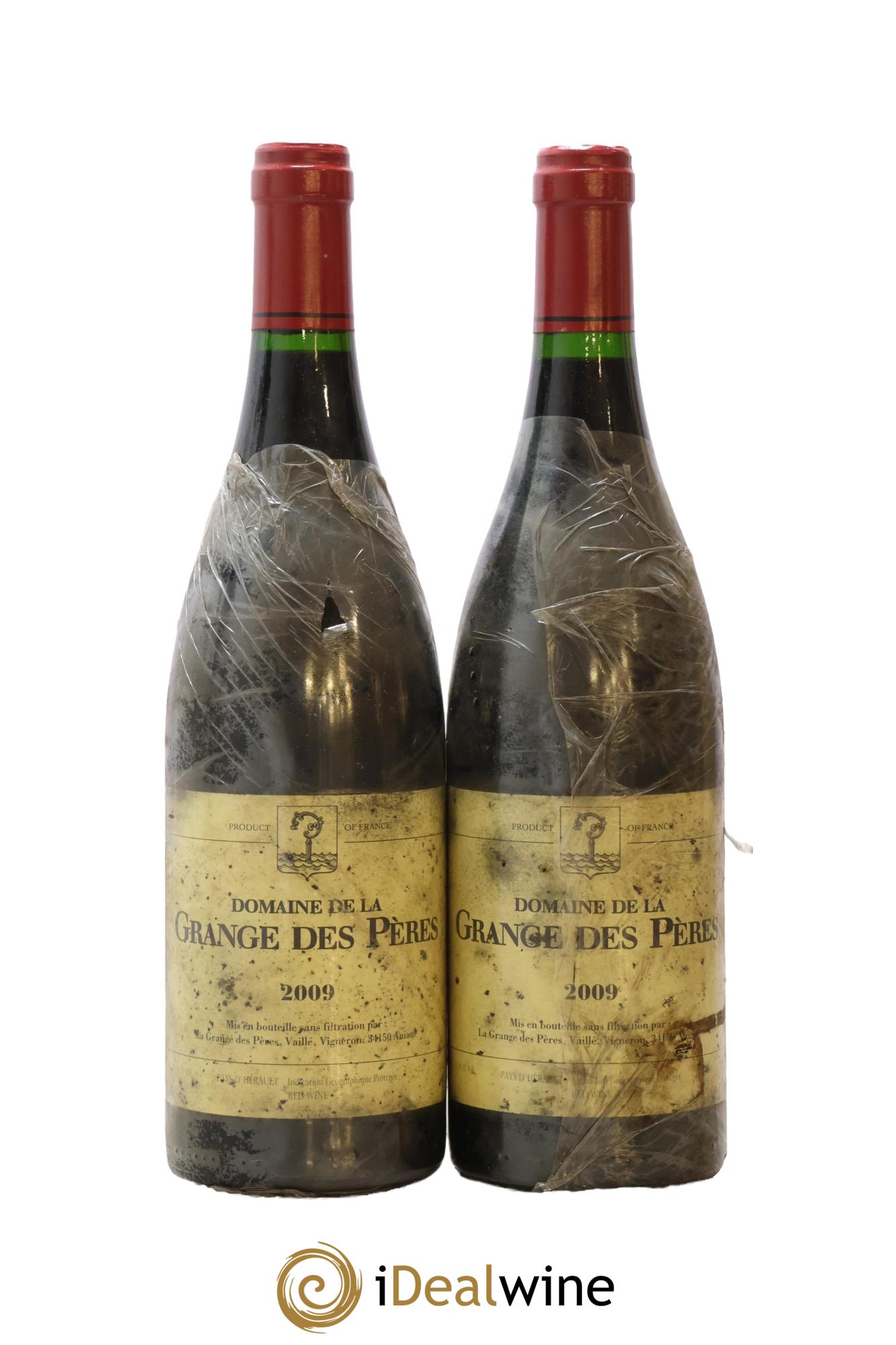 IGP Pays d'Hérault Grange des Pères Laurent Vaillé 2009 - Posten von 2 Flaschen - 0