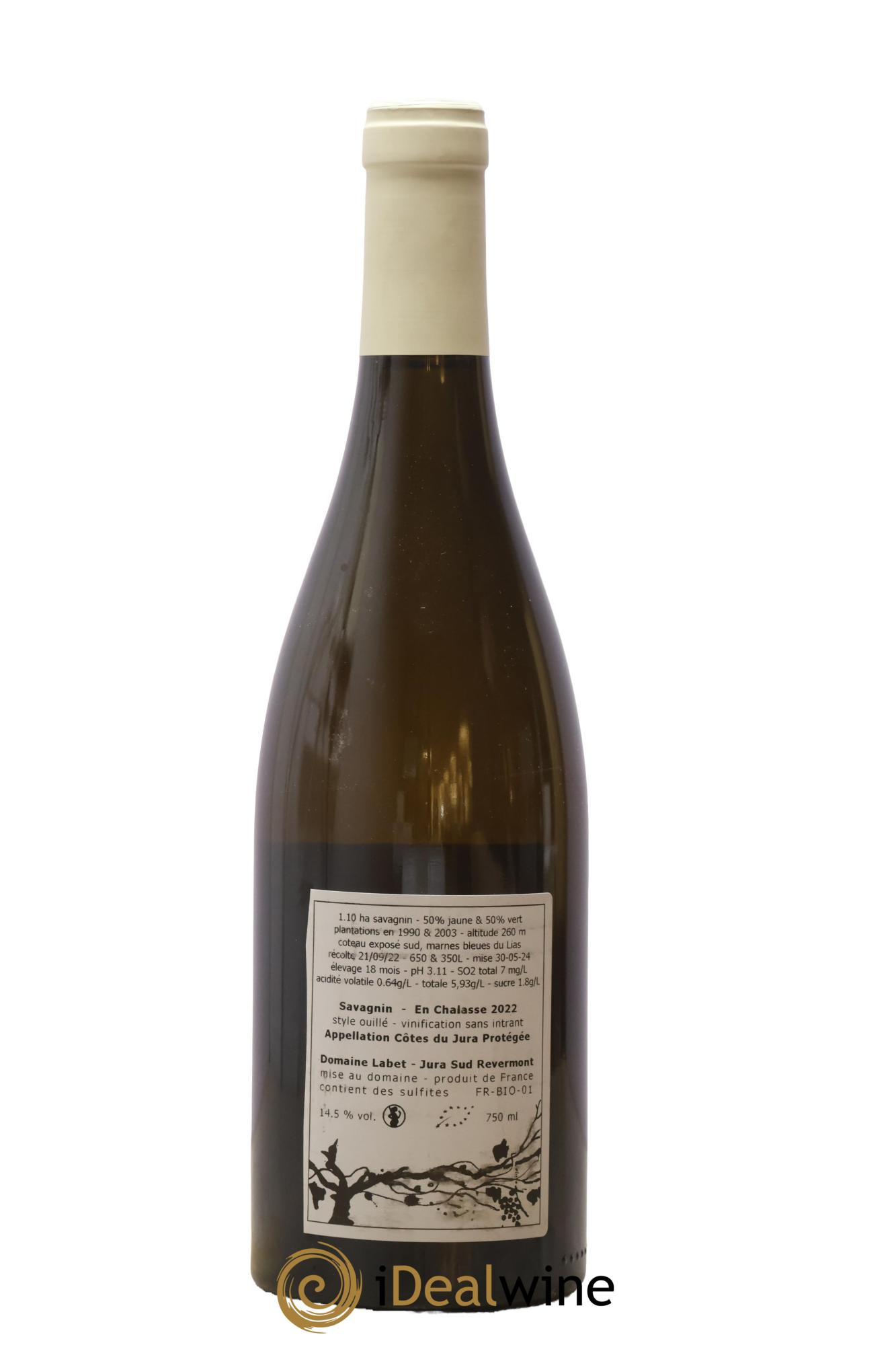 Côtes du Jura Fleur de Savagnin En Chalasse Romain - Julien  - Charline Labet 2022 - Lotto di 1 bottiglia - 1