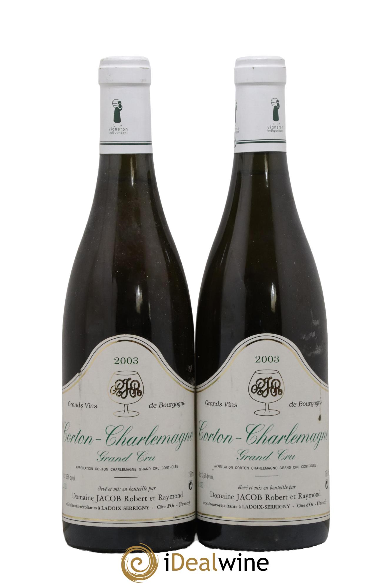 Corton-Charlemagne Grand Cru Jacob (Domaine)  2003 - Posten von 2 Flaschen - 0