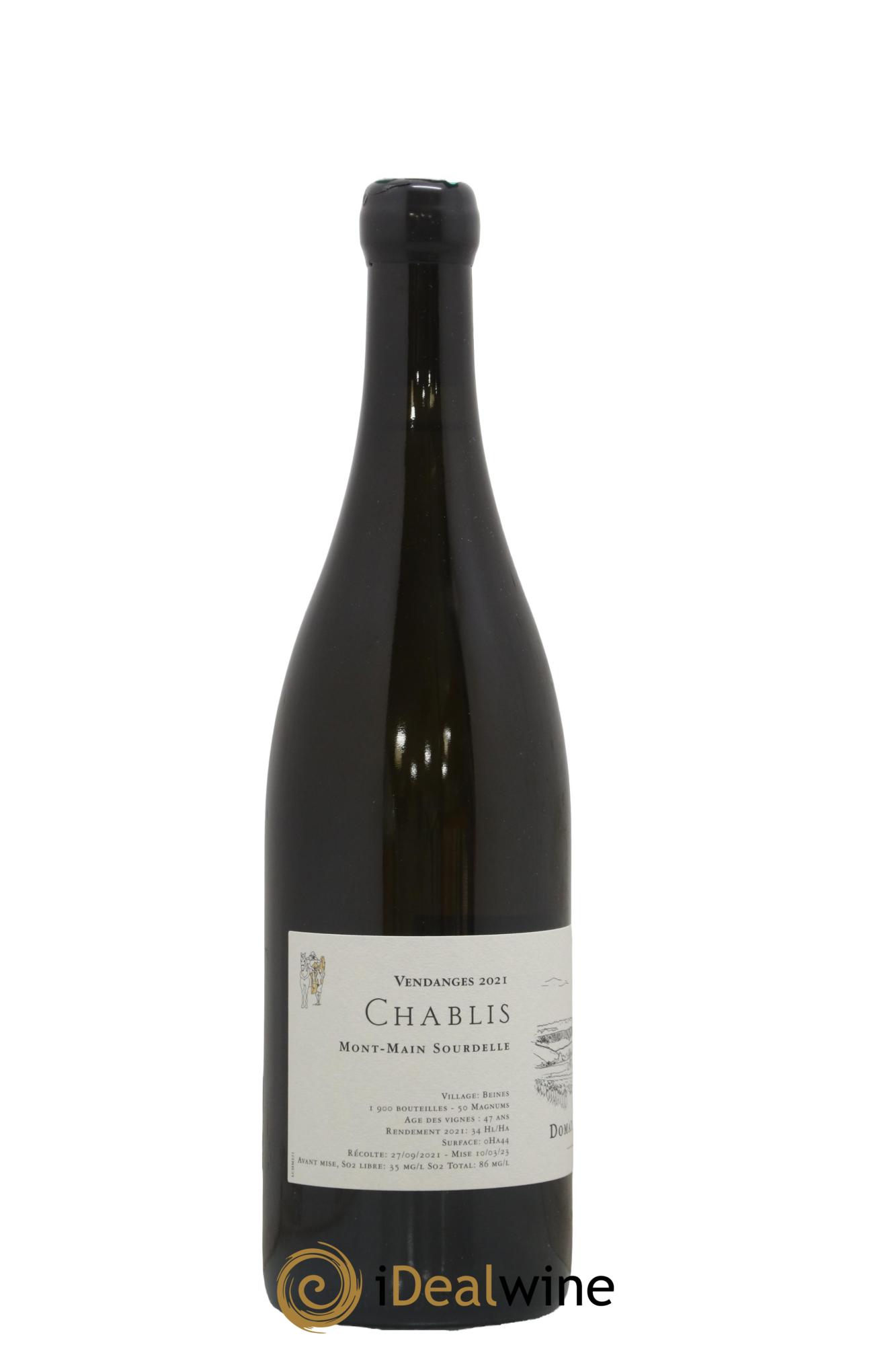 Chablis Montmain Sourdelle Jean Dauvissat Père et Fils 2021 - Lot de 1 bouteille - 1