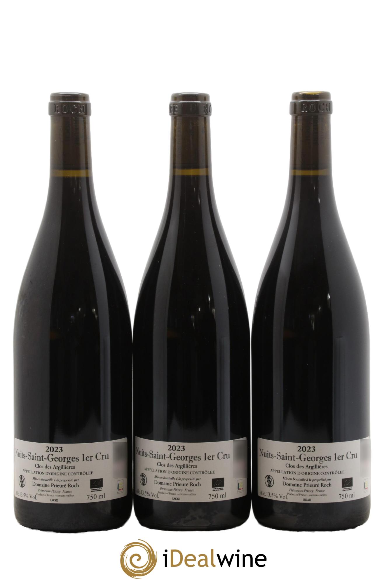 Nuits-Saint-Georges 1er Cru Clos des Argillières Prieuré Roch 2023 - Lotto di 3 bottiglie - 1