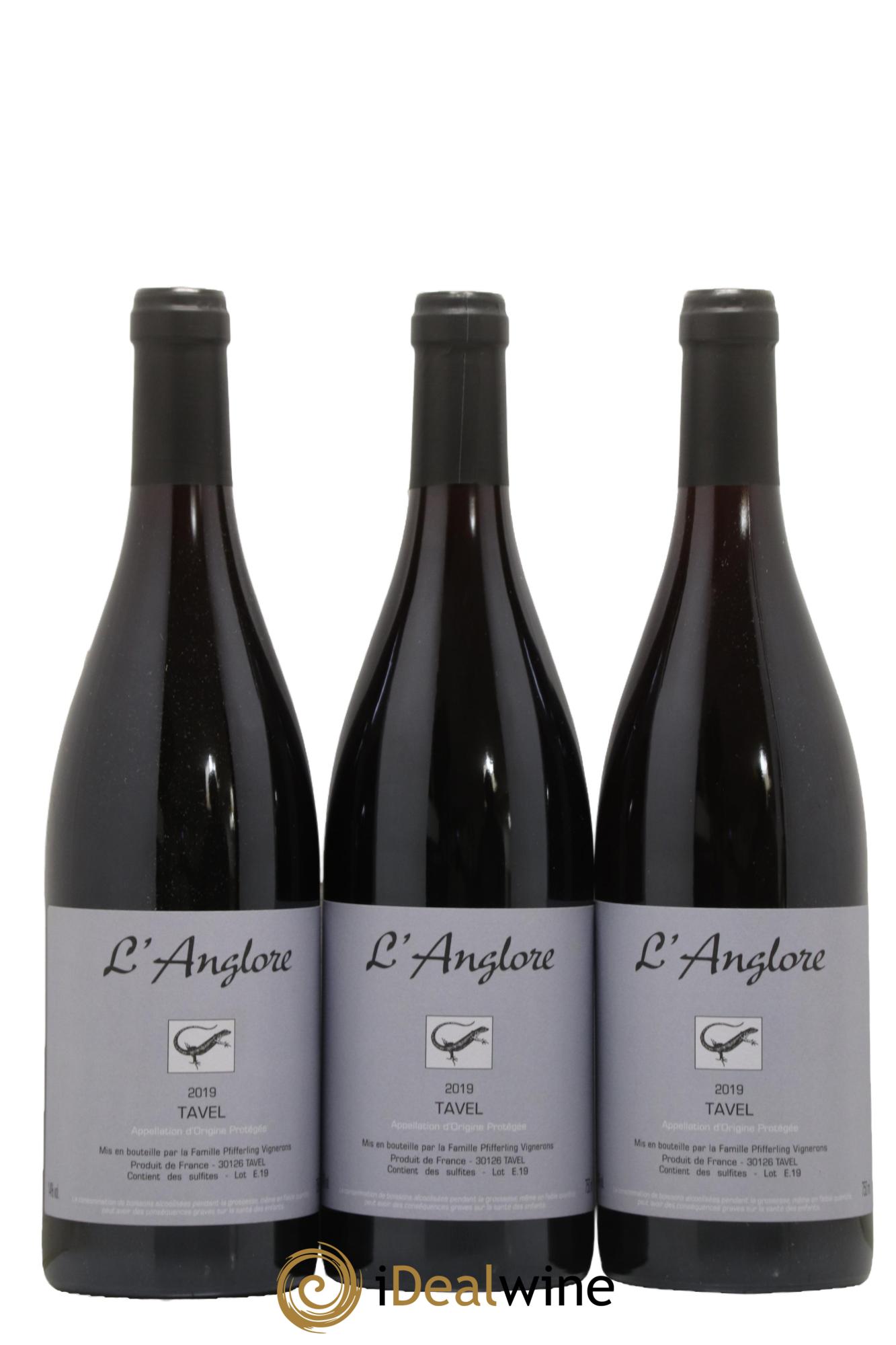 Tavel L'Anglore 2019 - Posten von 3 Flaschen - 0