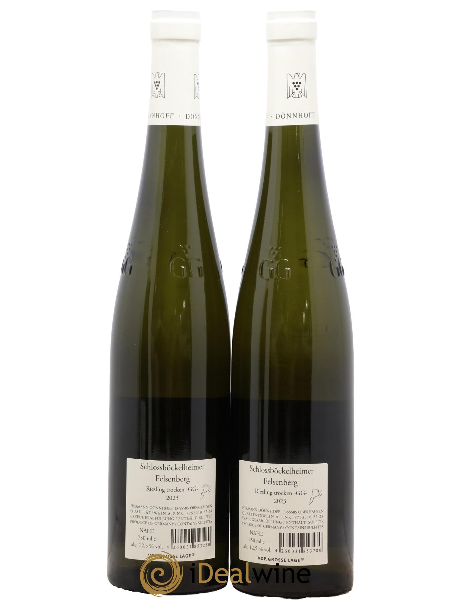 Allemagne Nahe Riesling Felsenberg GG Donnhoff 2023 - Lotto di 2 bottiglie - 1
