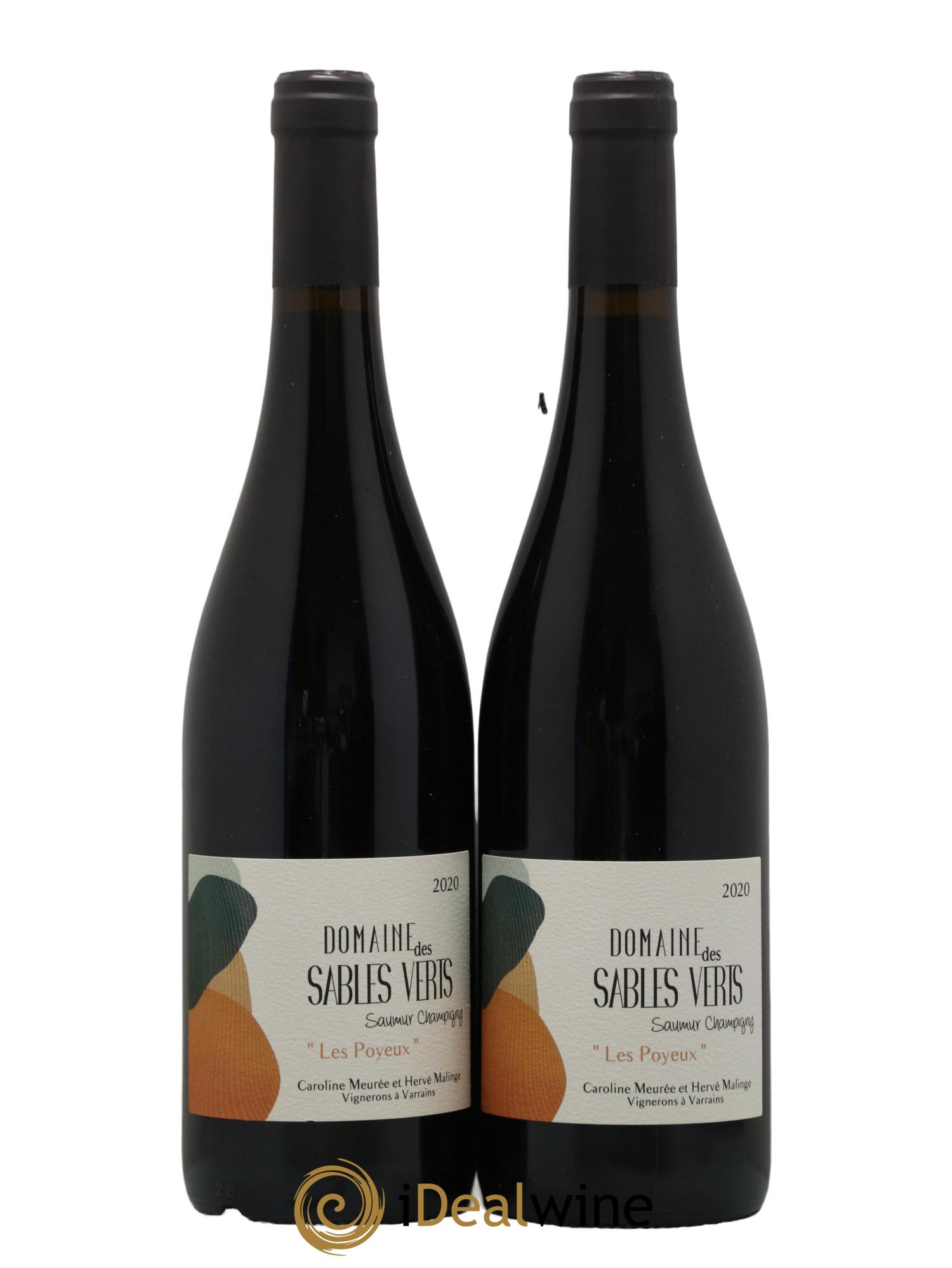 Saumur-Champigny Les Poyeux Domaine Des Sables Verts 2020 - Lot de 2 bouteilles - 0