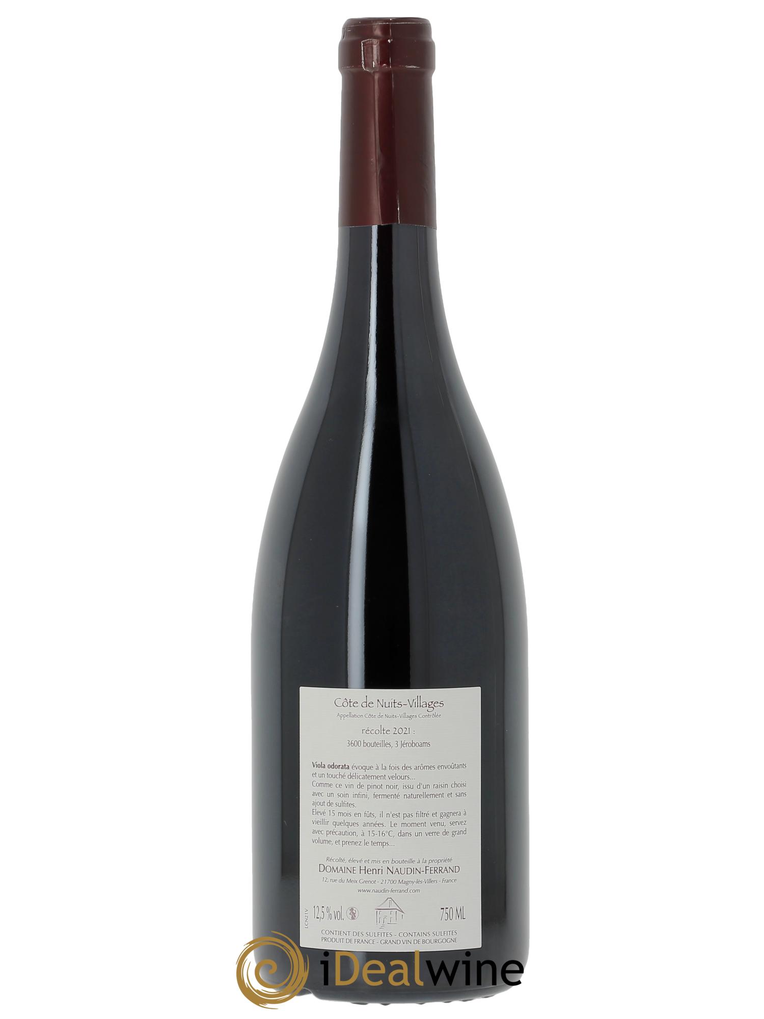 Côte de Nuits-Villages Viola Odorata Naudin-Ferrand (Domaine) 2021 - Lot de 1 bouteille - 1