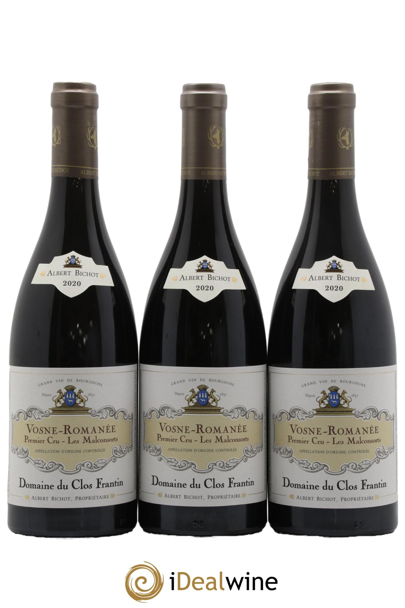 Vosne-Romanée 1er Cru Les Malconsorts Clos Frantin - Albert Bichot 2020 - Lot of 6 bottles - 1