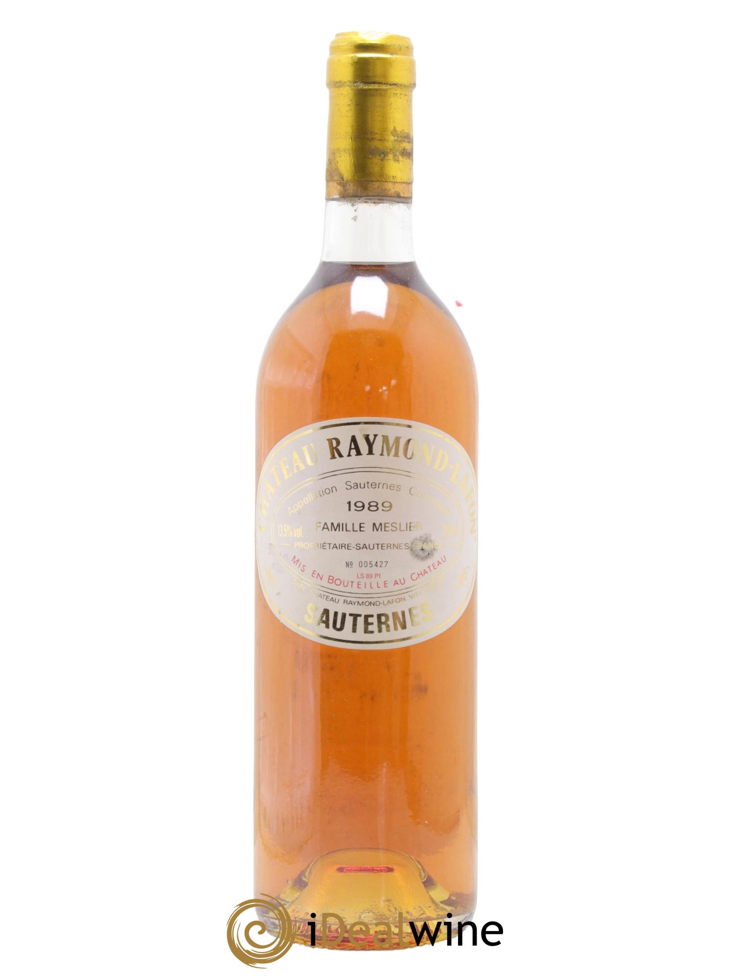 Château Raymond Lafon 1989 - Posten von 1 Flasche - 0