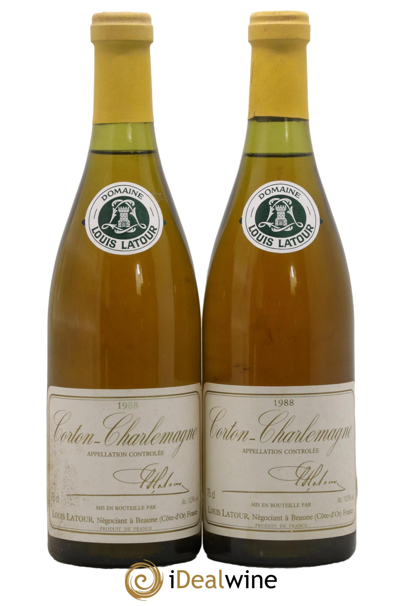 Corton-Charlemagne Grand Cru Louis Latour  1988 - Lotto di 2 bottiglie - 0