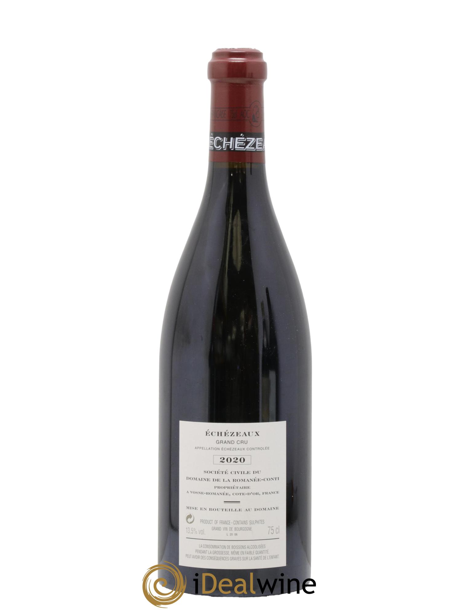 Echezeaux Grand Cru Domaine de la Romanée-Conti 2020 - Posten von 1 Flasche - 1