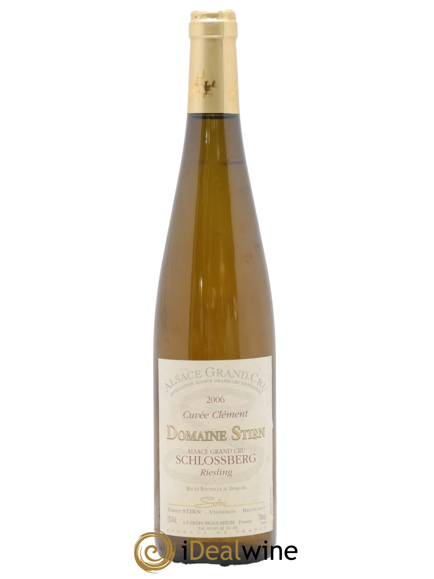 Alsace Riesling Grand Cru Schlossberg Cuvée Clément Domaine Stirn 2006 - Lot de 1 bouteille - 0