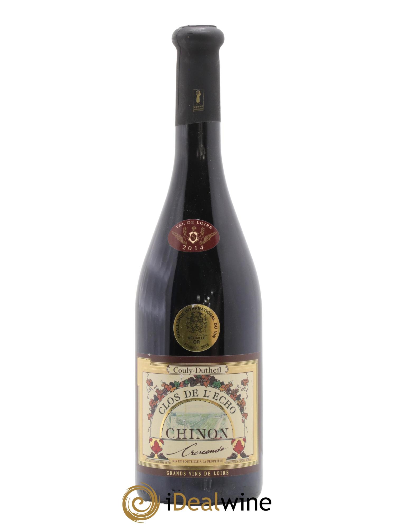 Chinon Clos de l'Echo Crescendo Couly-Dutheil (Domaine) 2014 - Lot de 1 bouteille - 0