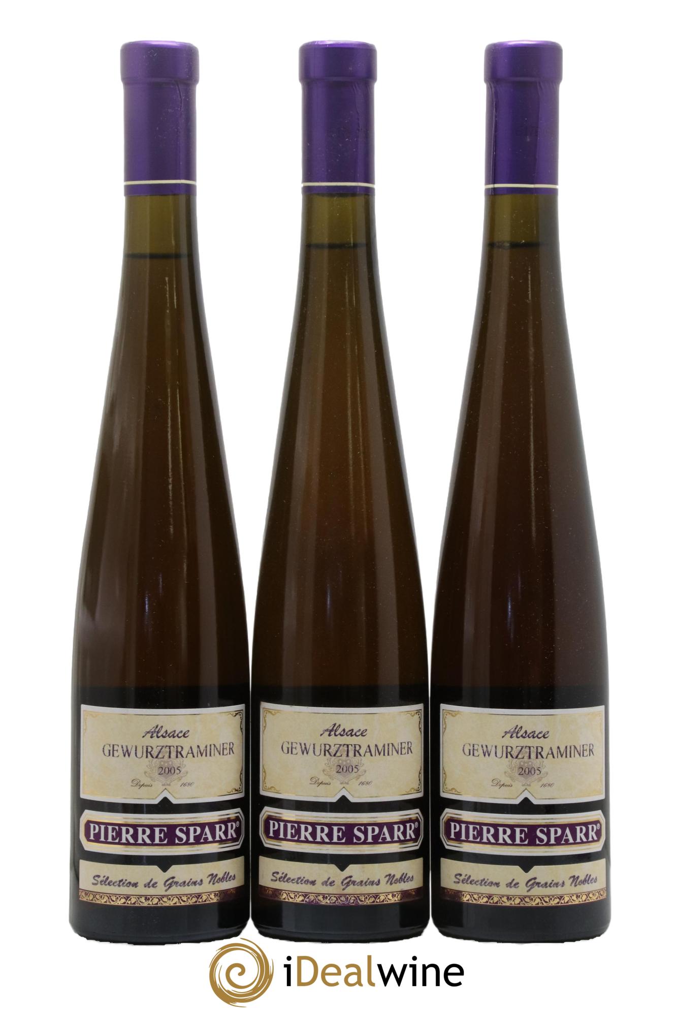 Alsace Gewurztraminer Sélection de Grains Nobles Pierre Sparr  2005 - Posten von 3 Format 50cls - 0