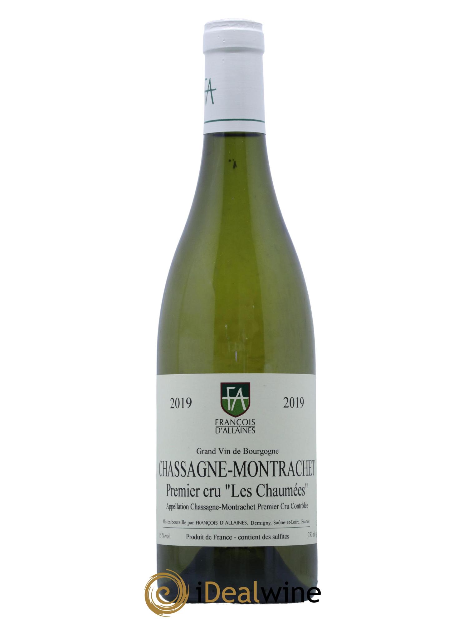 Chassagne-Montrachet 1er Cru Les Chaumées François d'Allaines Les Chaumées François D'Allaines 2019 - Lot de 1 bouteille - 0