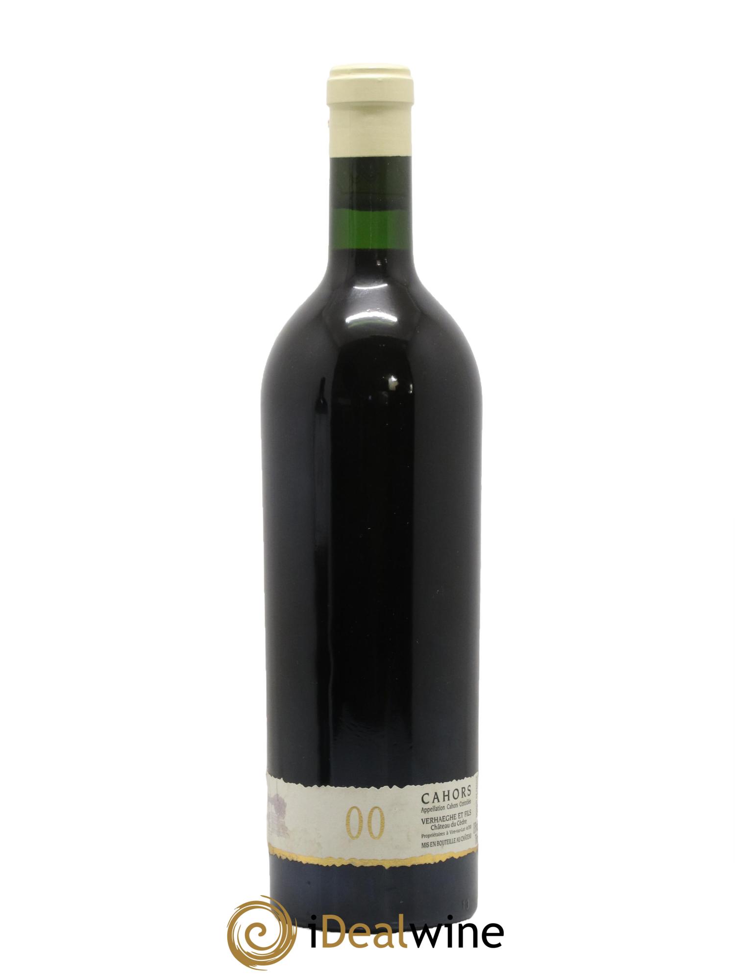 Cahors Château du Cèdre GC Pascal et Jean-Marc Verhaeghe 2000 - Posten von 1 Flasche - 1
