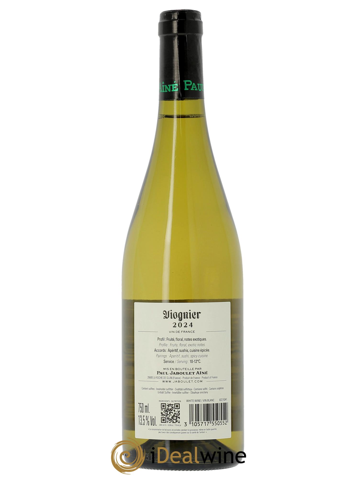 Vin de France Secret de Famille - Viognier Paul Jaboulet Ainé  2024 - Lot de 1 bouteille - 1