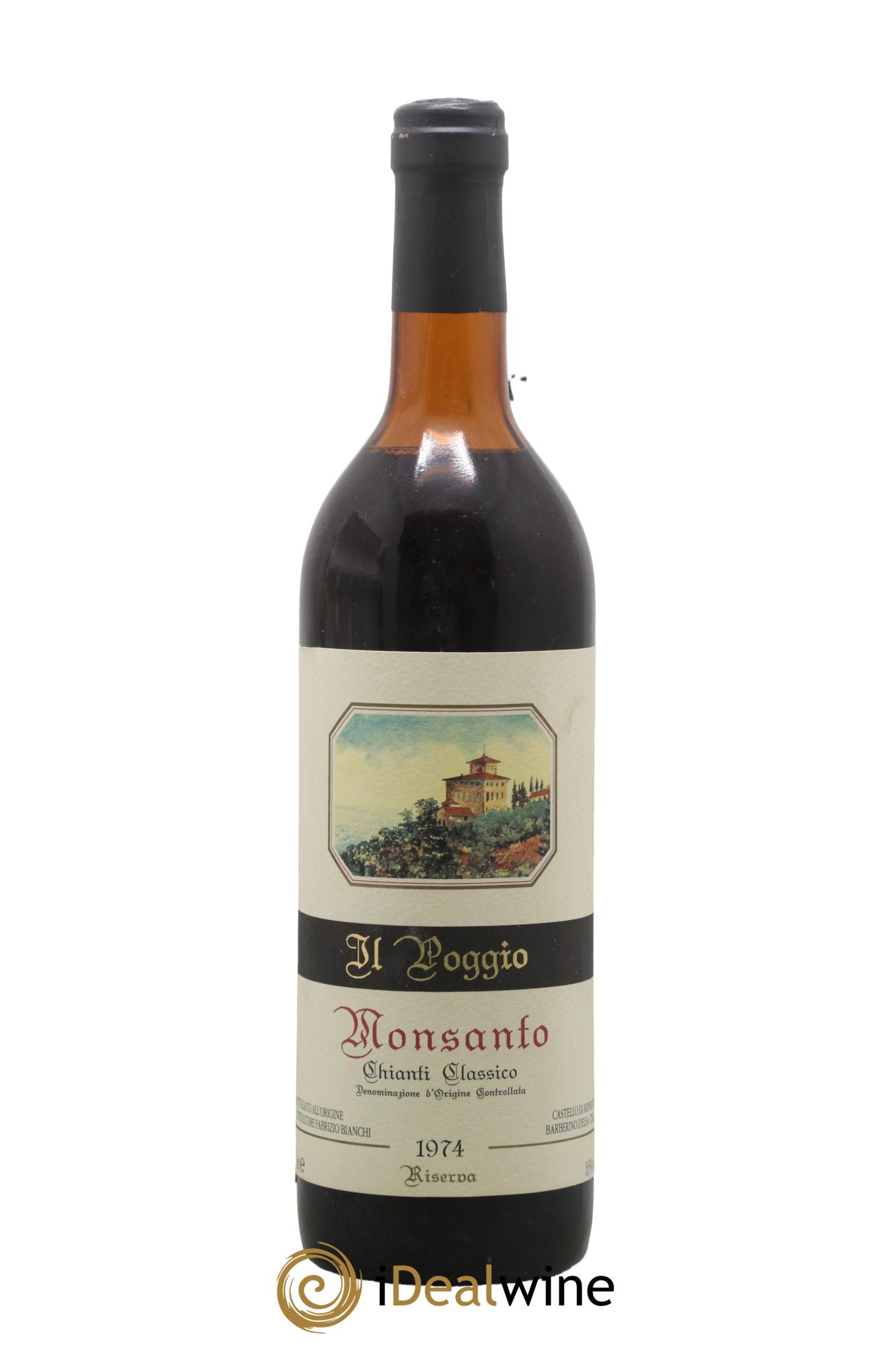 Chianti Classico DOCG Riserva Monsanto il Poggio 1974 - Lotto di 1 bottiglia - 0