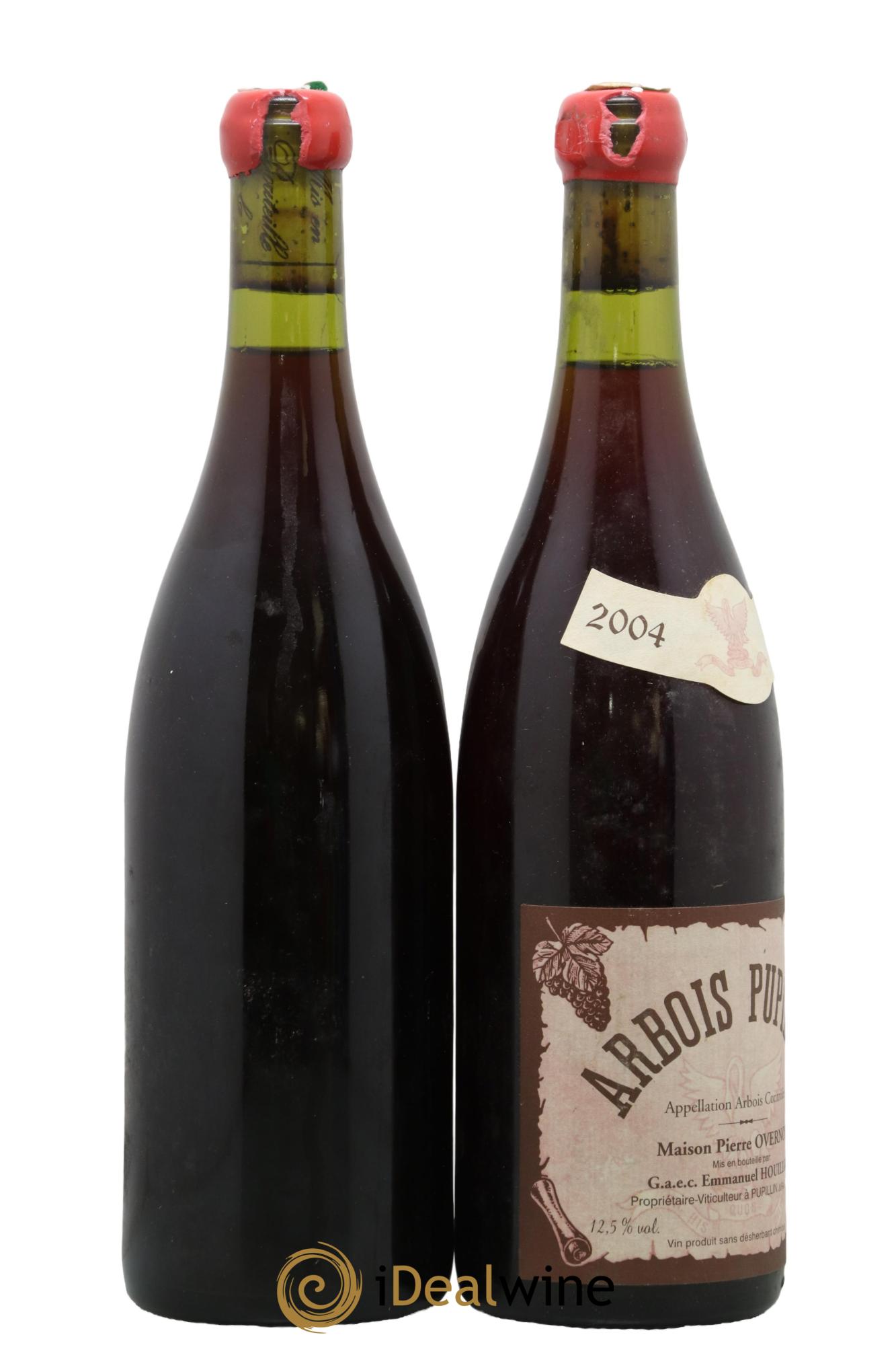 Arbois-Pupillin Poulsard (cire rouge) Overnoy-Houillon (Domaine) 2004 - Lot de 2 bouteilles - 1