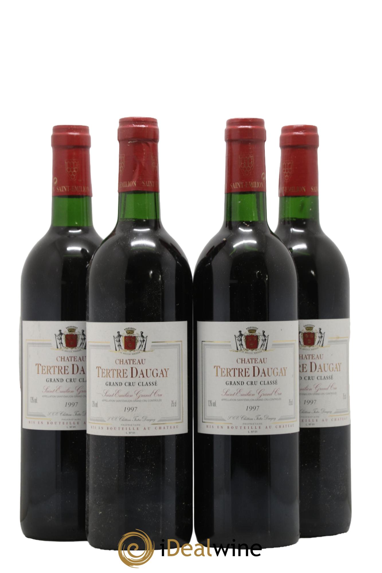 Château Tertre Daugay Grand Cru Classé 1997 - Lot de 4 bouteilles - 0