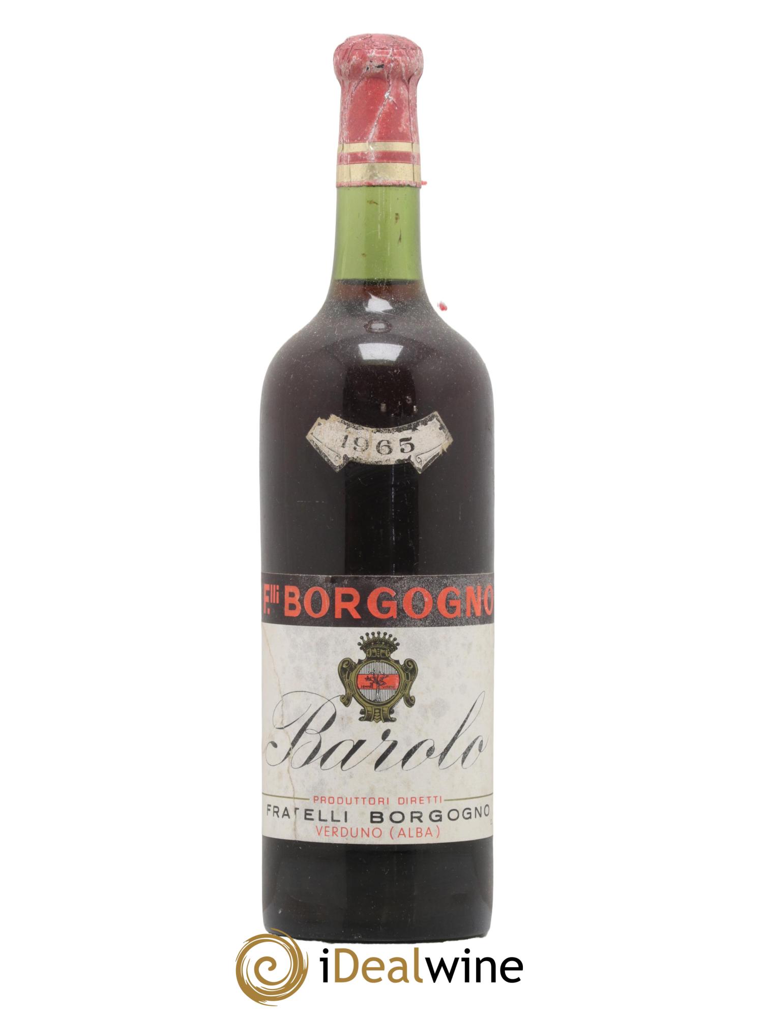Barolo Fratelli Borgogno 1965 - Lot de 1 bouteille - 0