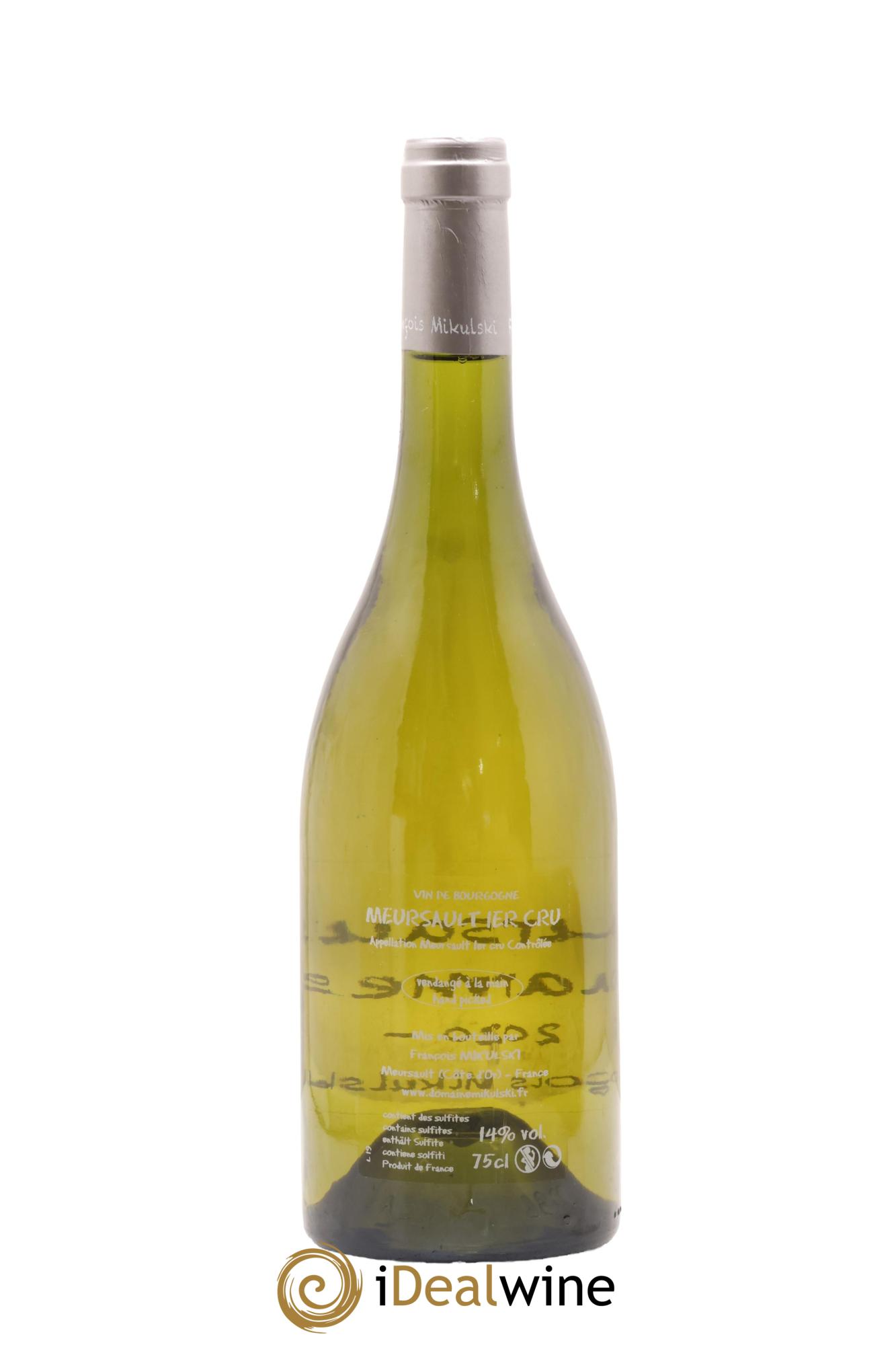 Meursault 1er Cru Charmes François Mikulski 2020 - Lot de 1 bouteille - 1