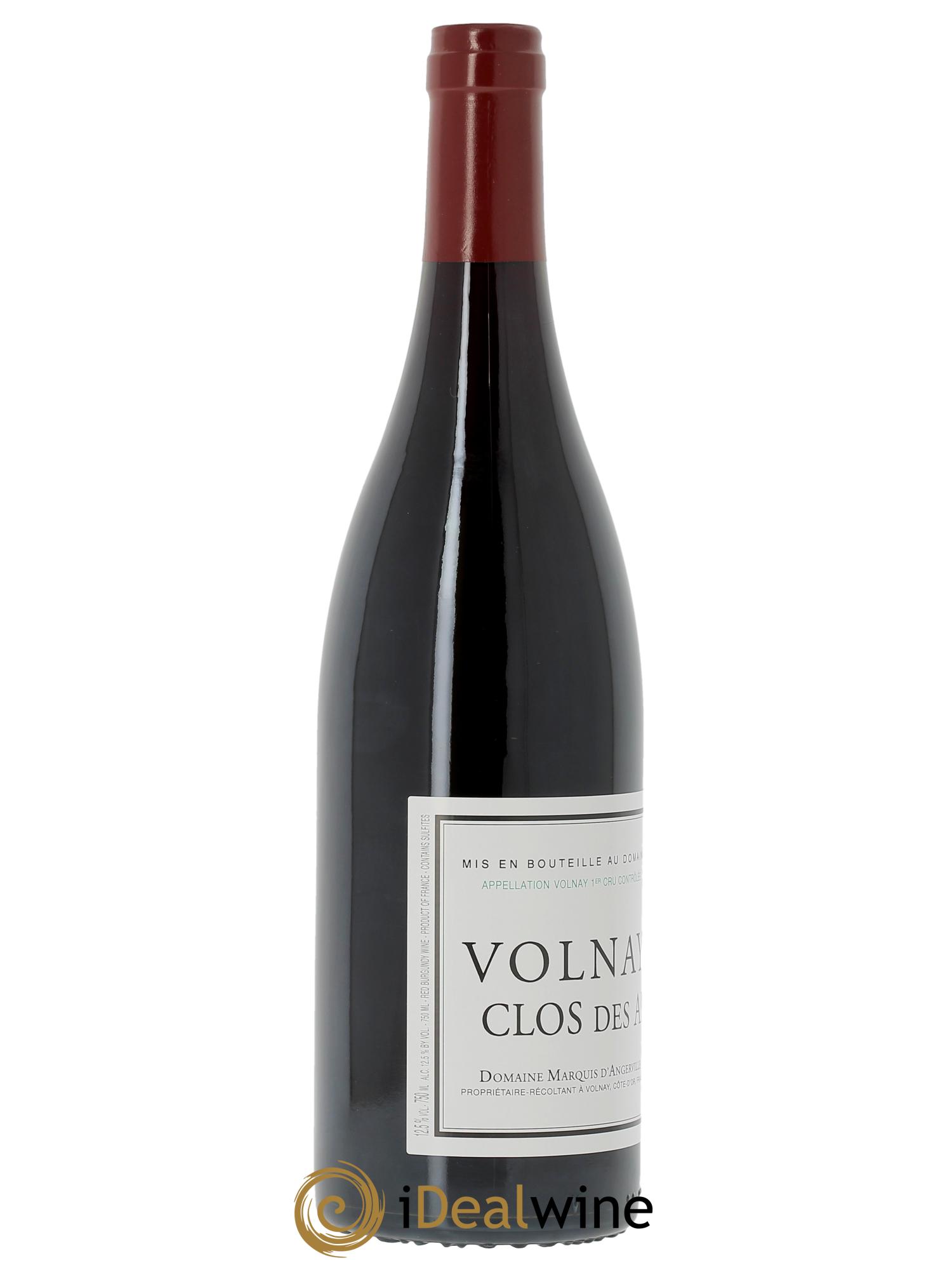 Volnay 1er Cru Clos des Angles Marquis d'Angerville (Domaine)  2022 - Posten von 1 Flasche - 1