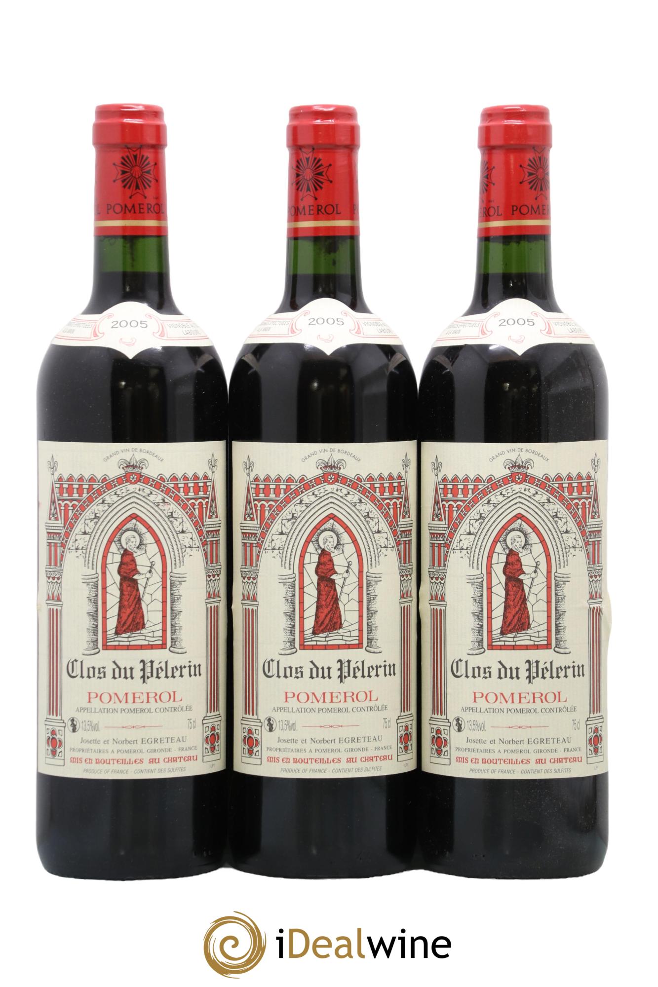 Clos du Pèlerin 2005 - Posten von 3 Flaschen - 0