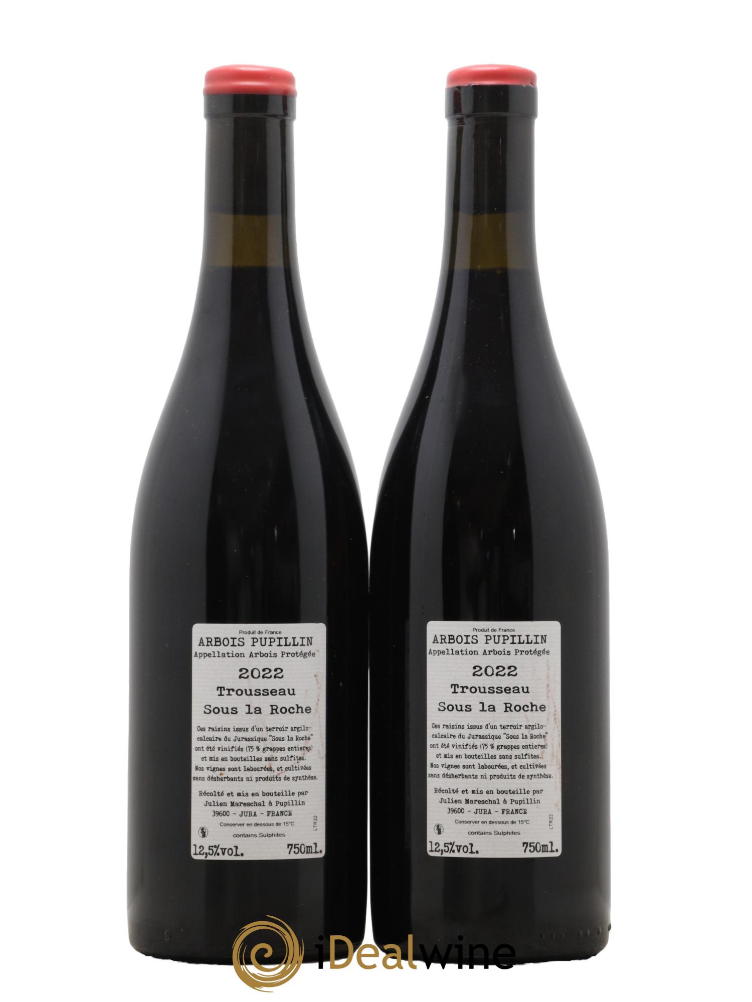 Arbois-Pupillin Trousseau Sous la Roche Domaine de la Borde 2022 - Lot de 2 bouteilles - 1