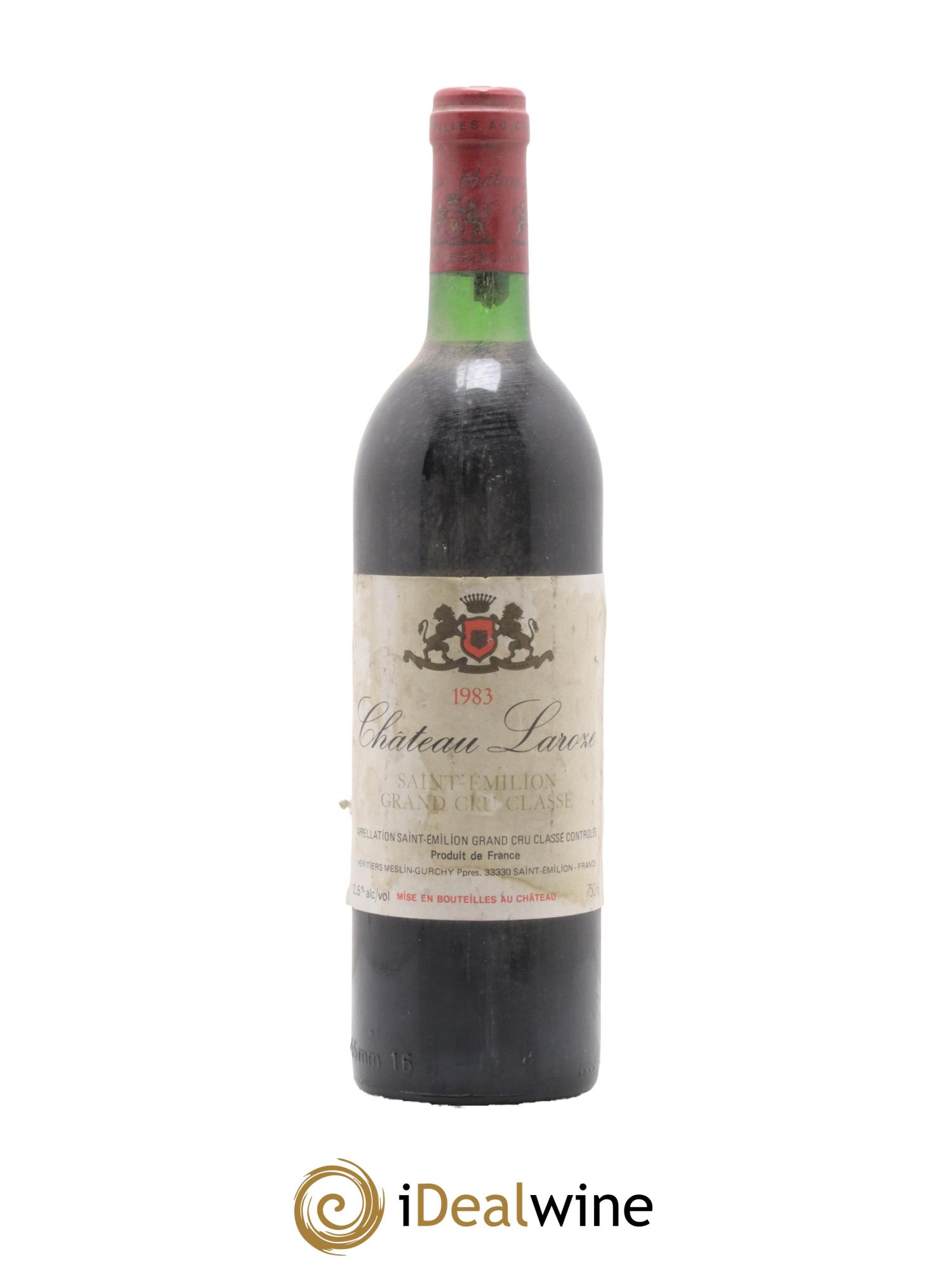 Château Laroze Grand Cru Classé 1983 - Lot de 1 bouteille - 0