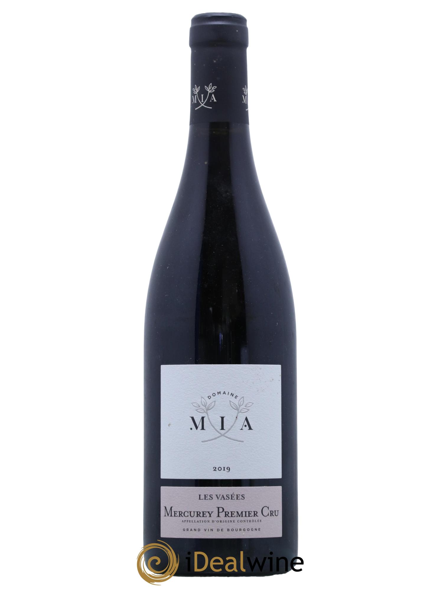 Mercurey 1er Cru Les Vasées Domaine Mia 2019 - Lot de 1 bouteille - 0