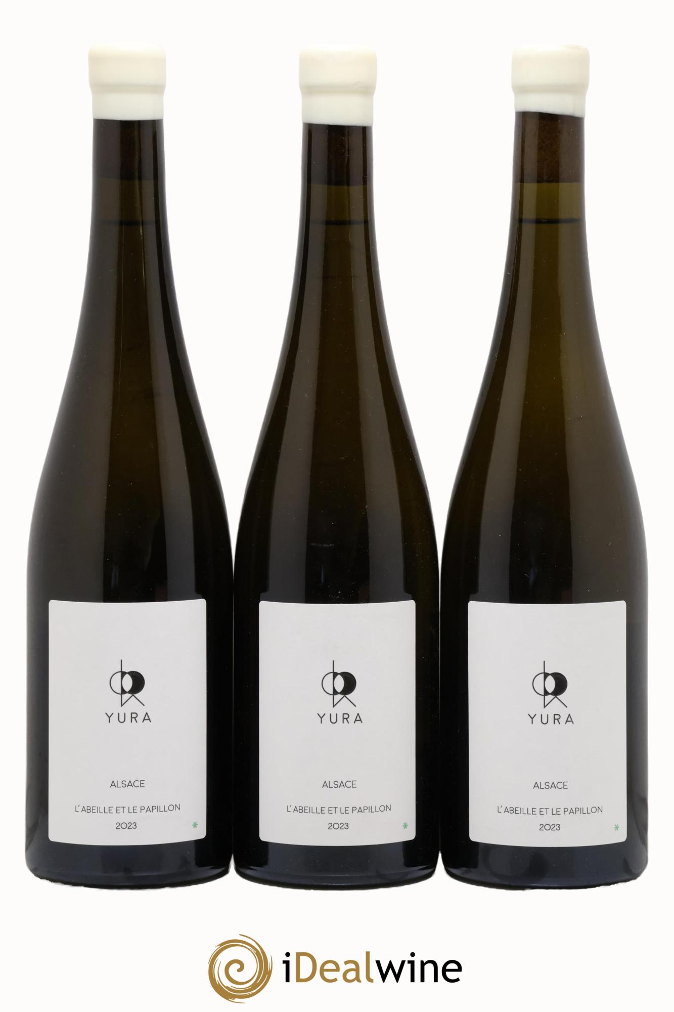 Alsace L'abeille et le papillon Jintaro Yura 2023 - Lot of 3 bottles - 0