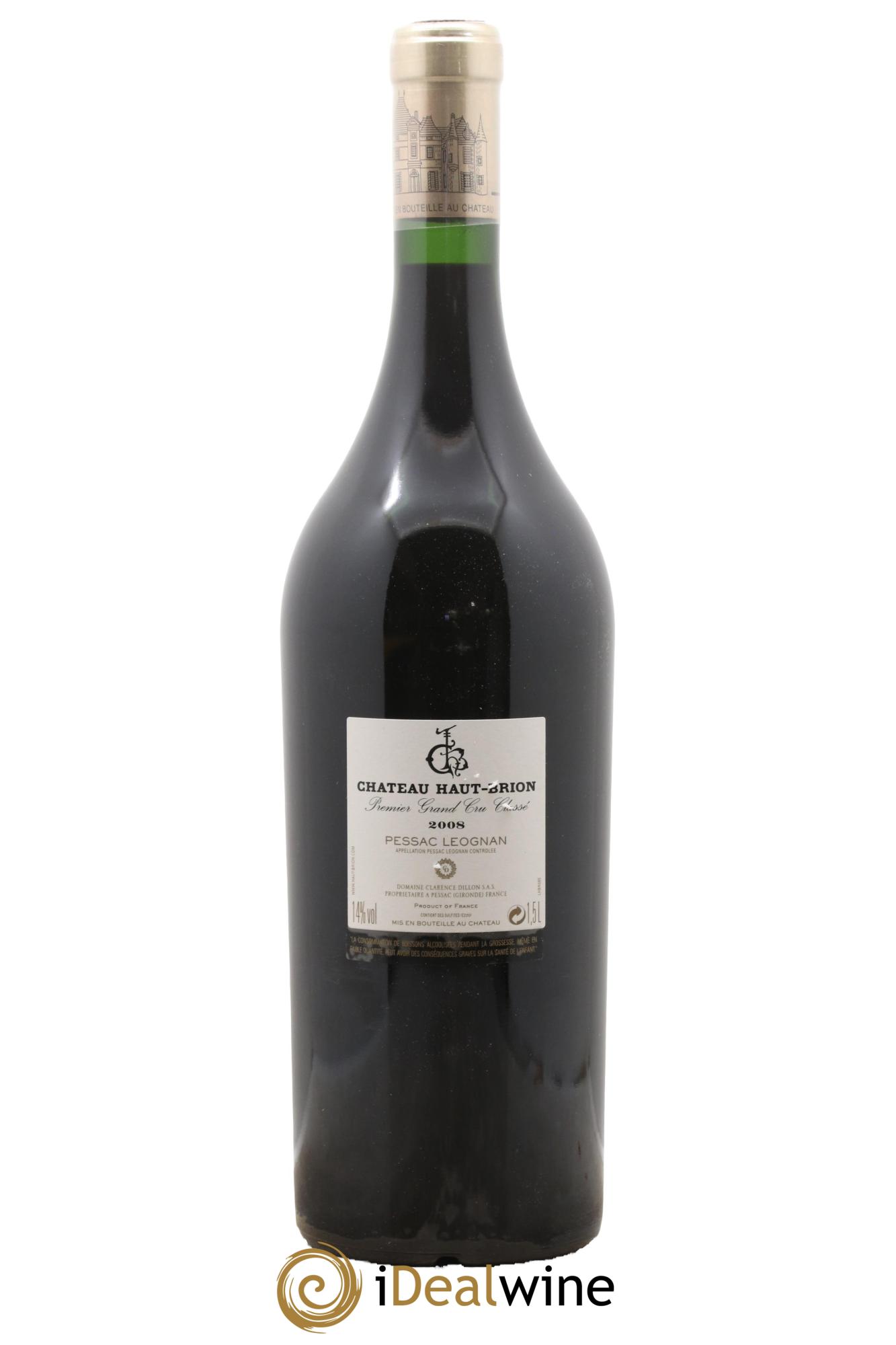 Château Haut Brion 1er Grand Cru Classé 2008 - Lot de 1 magnum - 1
